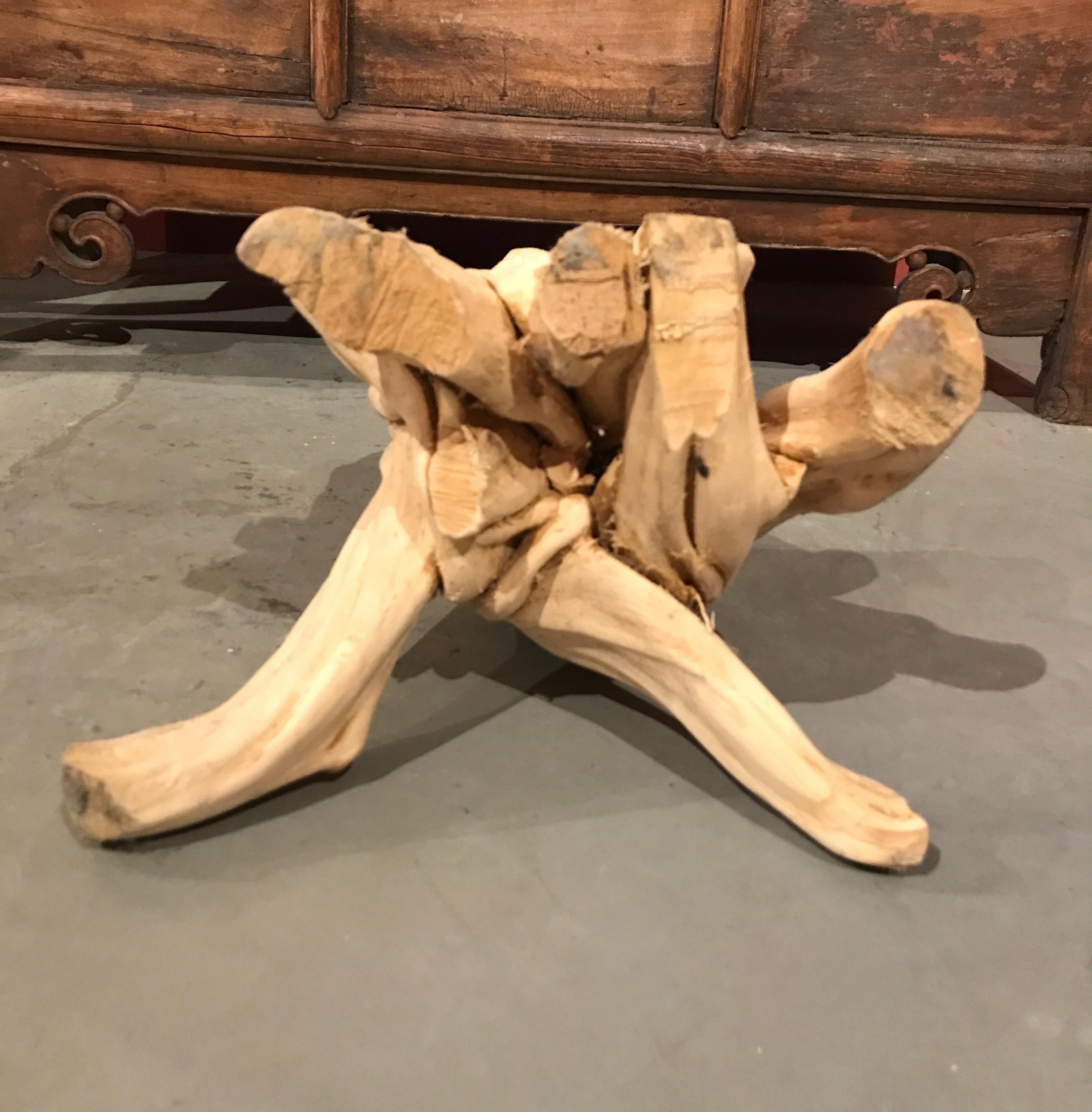 Chinese Root Wood Side Table/Pedestal For Sale 7