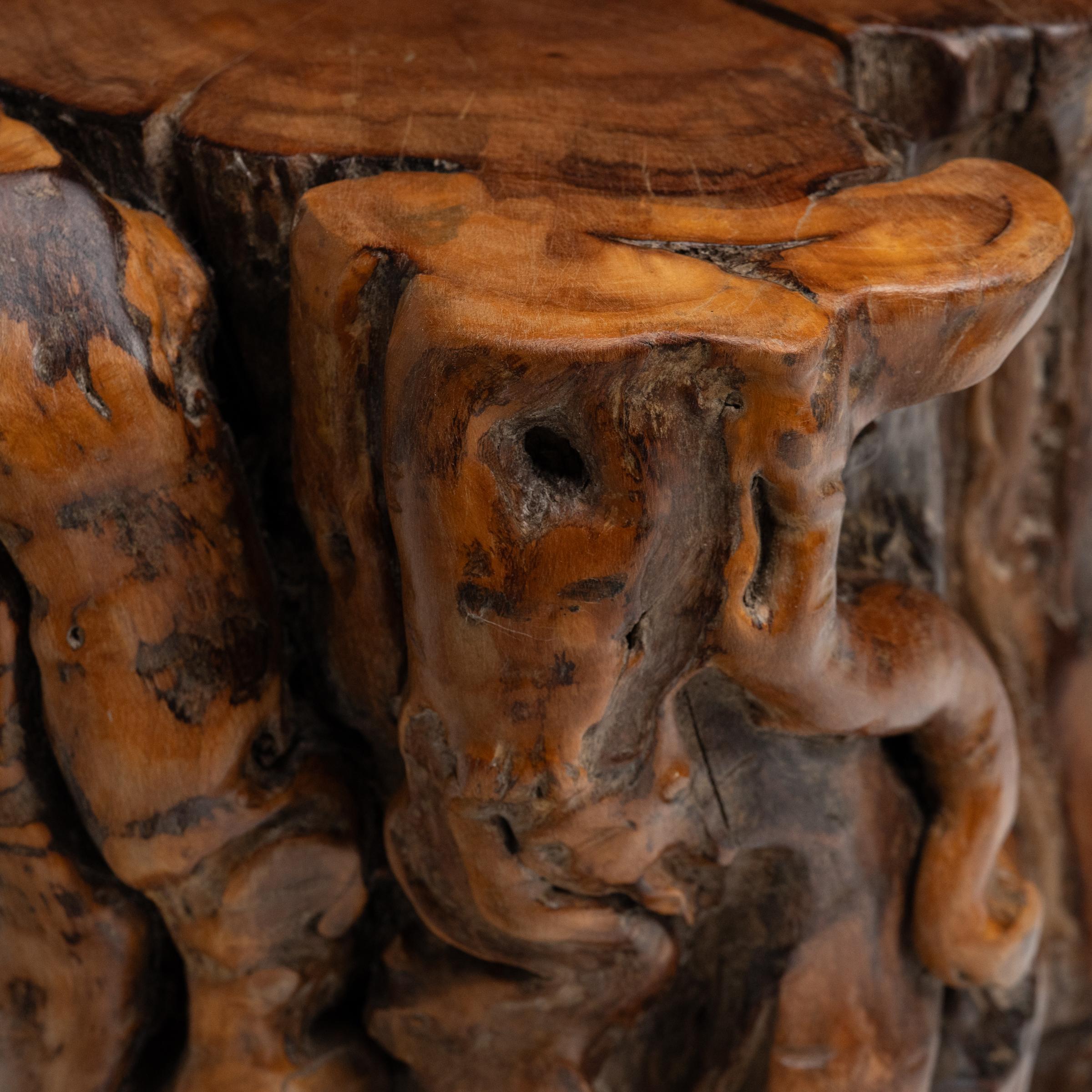 Chinese Rootwood Side Table In Good Condition For Sale In Chicago, IL