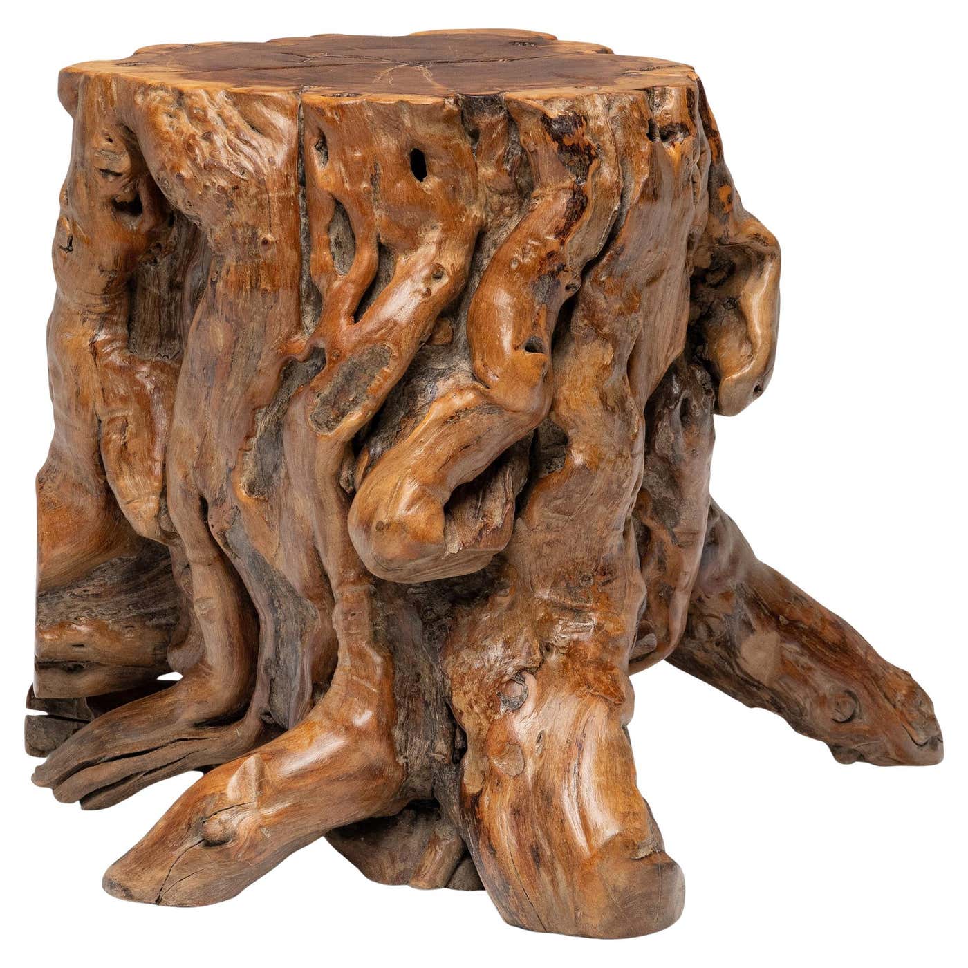 Chinese Rootwood Side Table For Sale at 1stDibs