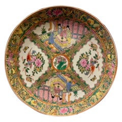 Chinese Rose Medallion Charger