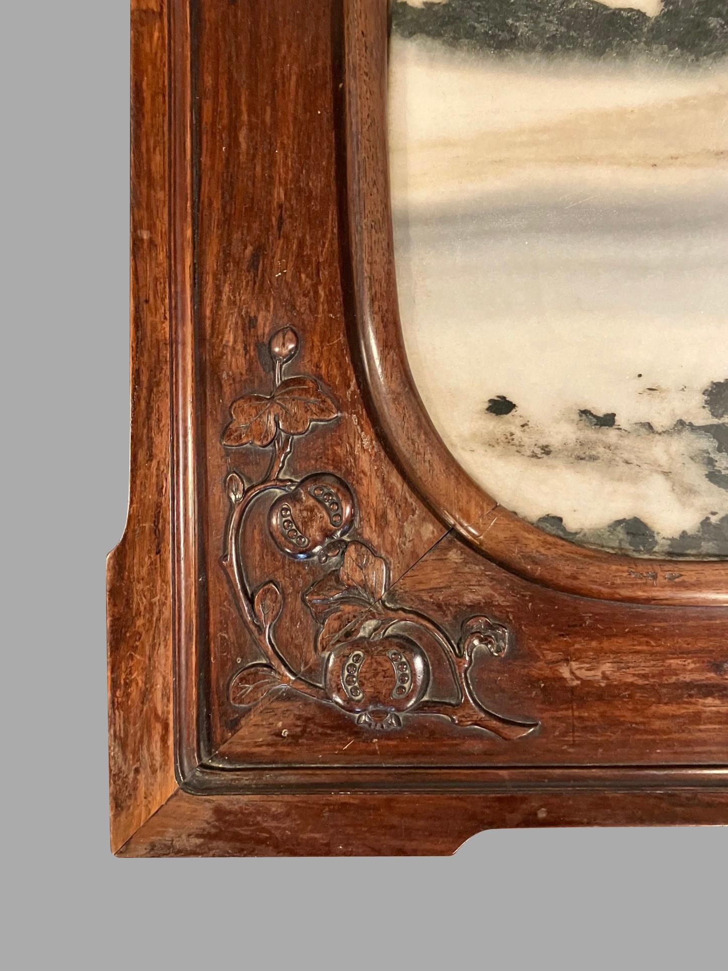 Marbre Panneau d'insertion en marbre de bois dur chinois Now A Low Table