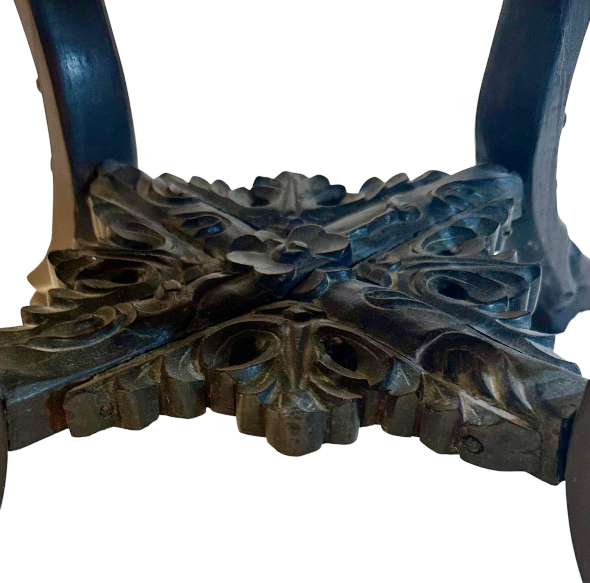 Soporte chino de palisandro y mármol en Bueno estado para la venta en Tampa, FL