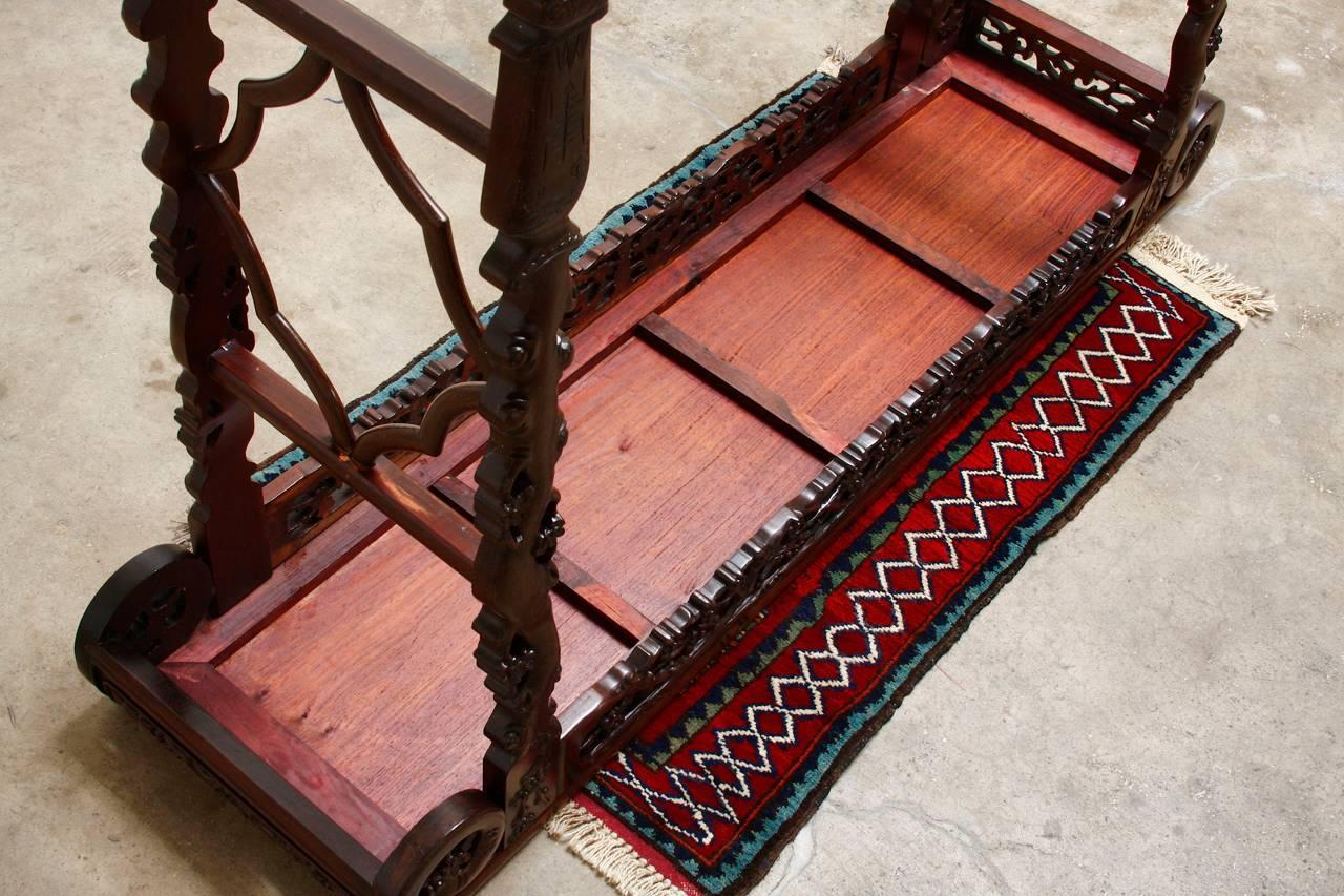 Chinese Rosewood Carved Altar Console Table 3