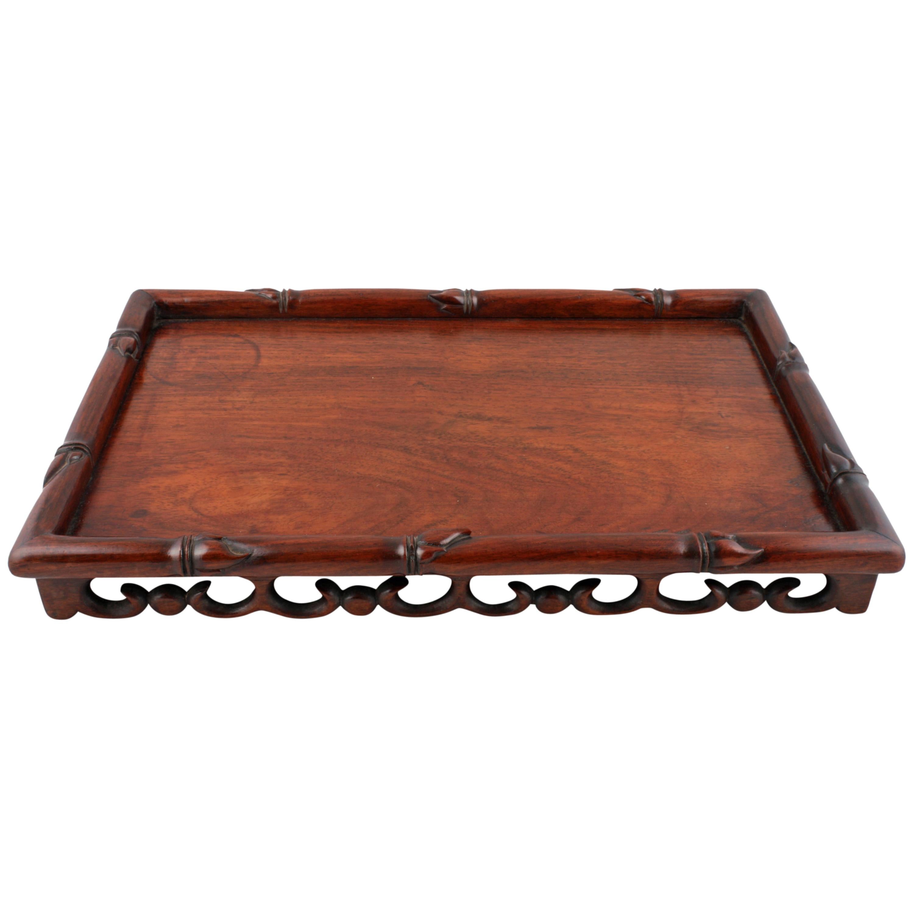 Chinese Rosewood Scribe's Tray In Good Condition In Newcastle Upon Tyne, GB