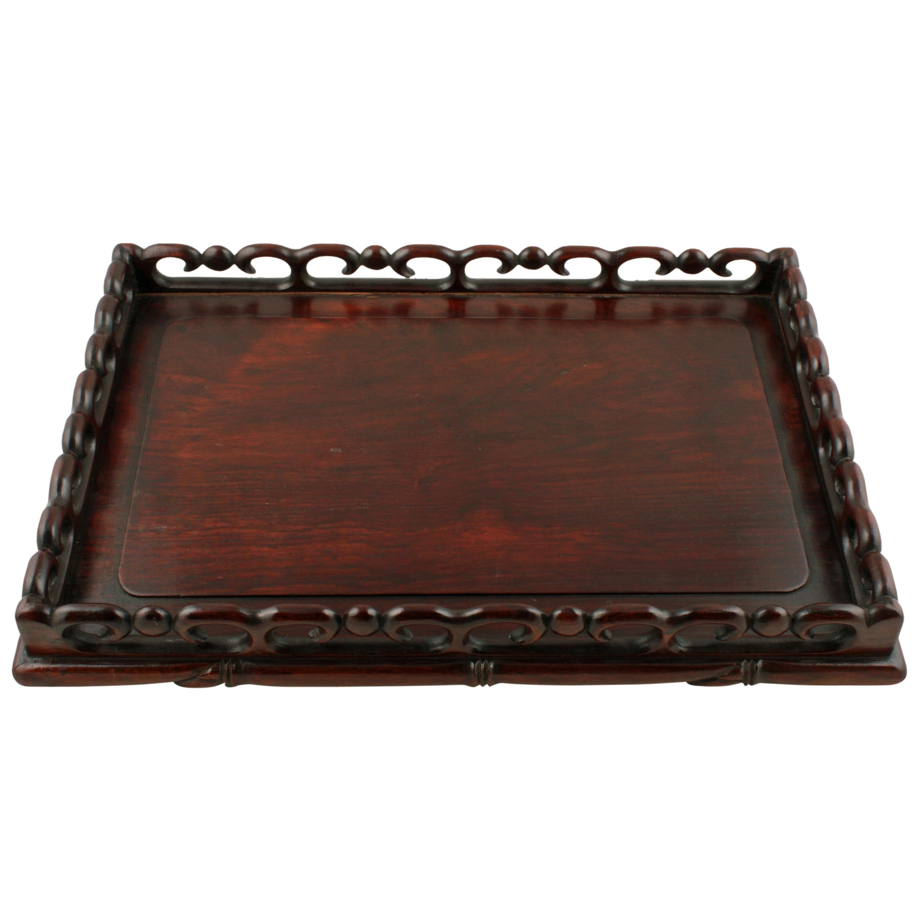 Chinese Rosewood Scribe's Tray 2