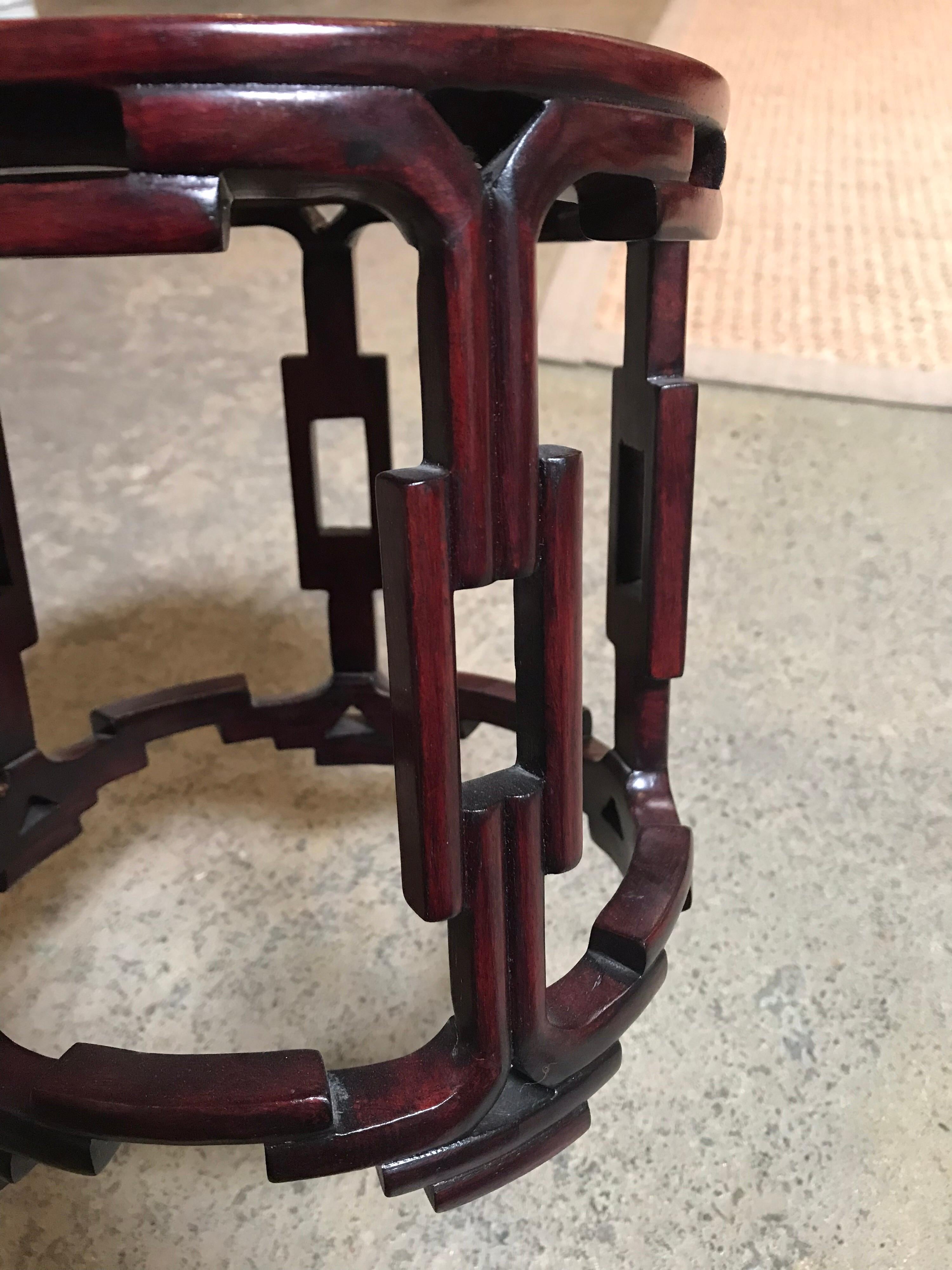 Chinese Rosewood Table Stand For Sale 1