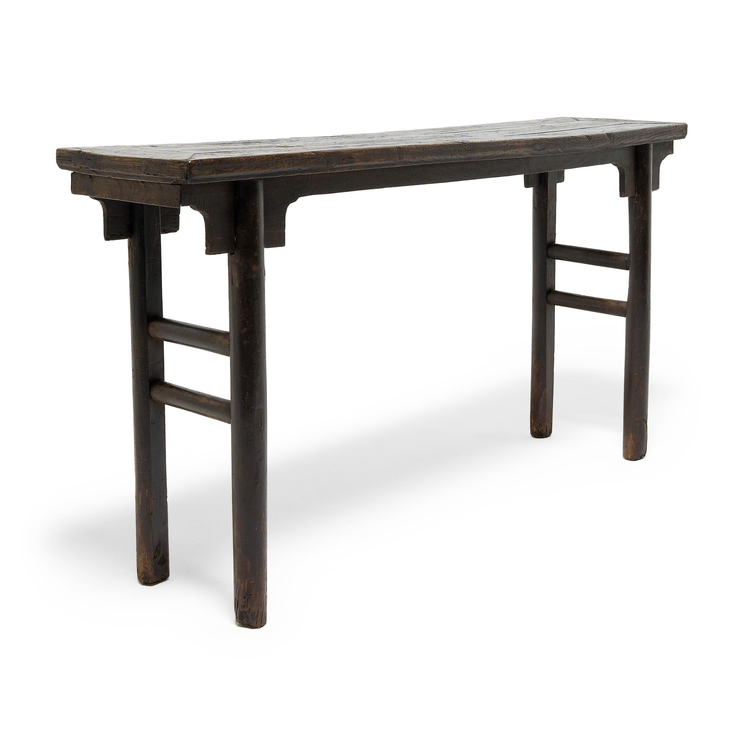 19th Century Chinese Round Leg Altar Table, c. 1800 For Sale