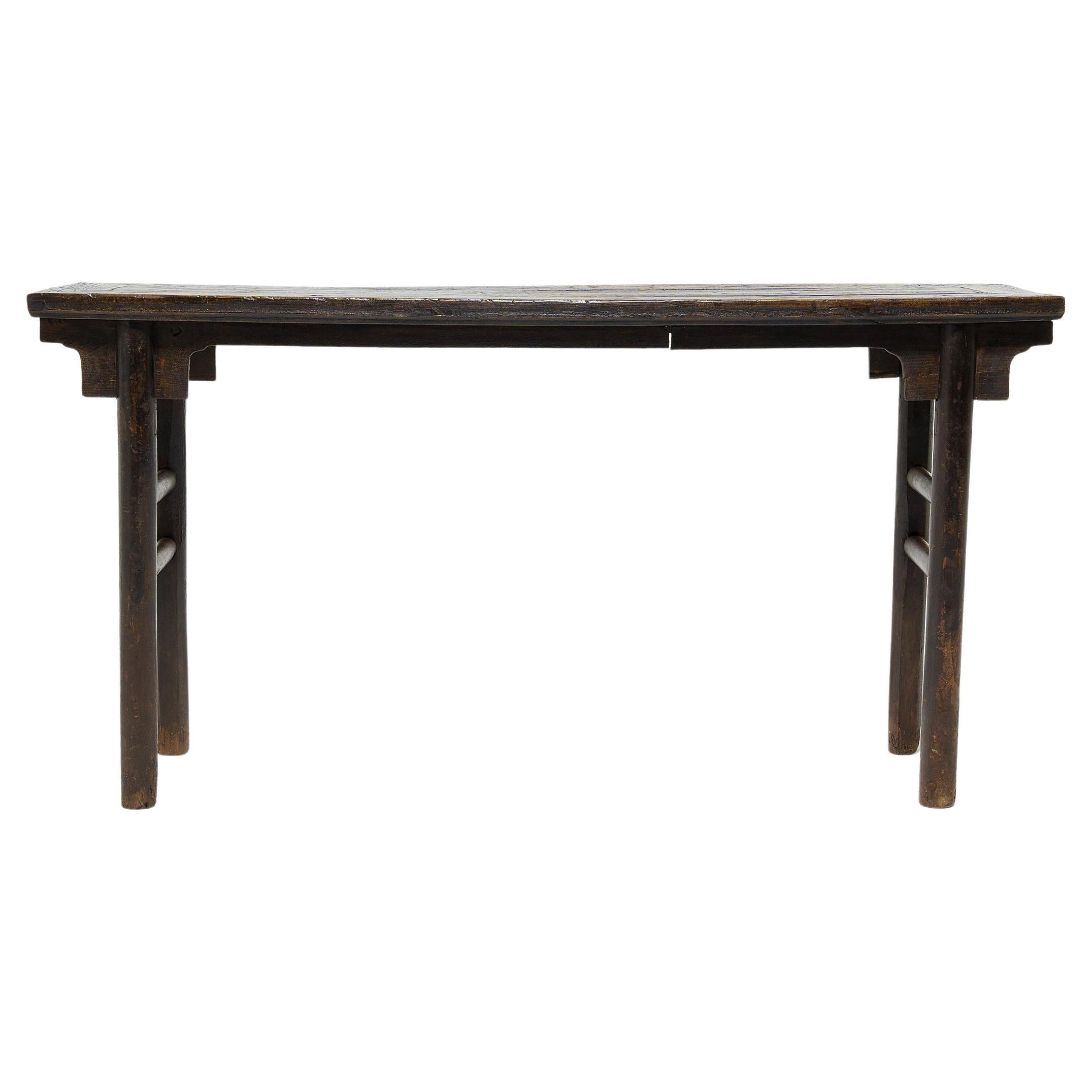 Chinese Round Leg Altar Table, c. 1800 For Sale