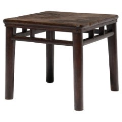 Chinese Round Leg Square Table, c. 1850 Chinese Round Leg Square Table, c. 1850