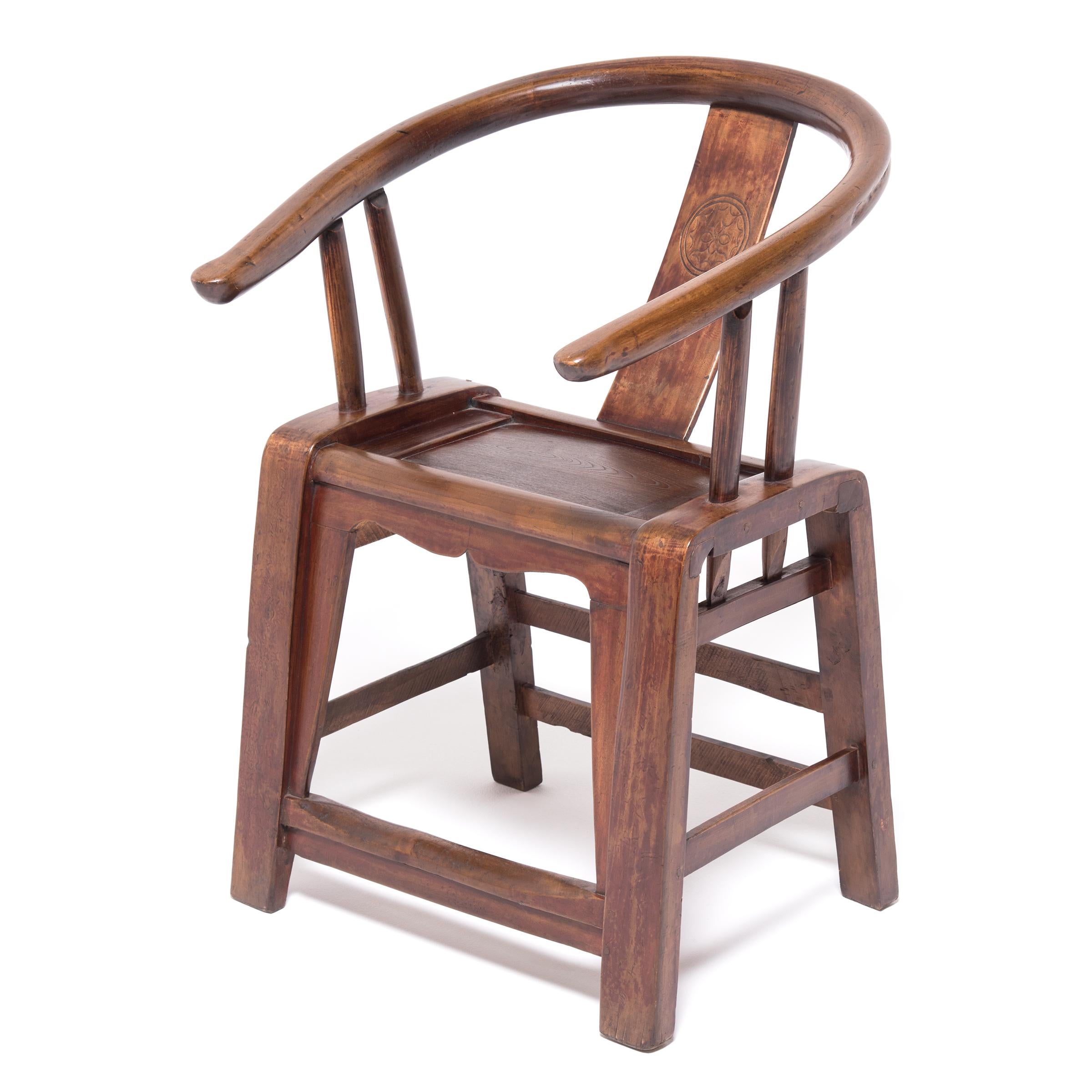 Qing Chinese Roundback Chair, circa 1850