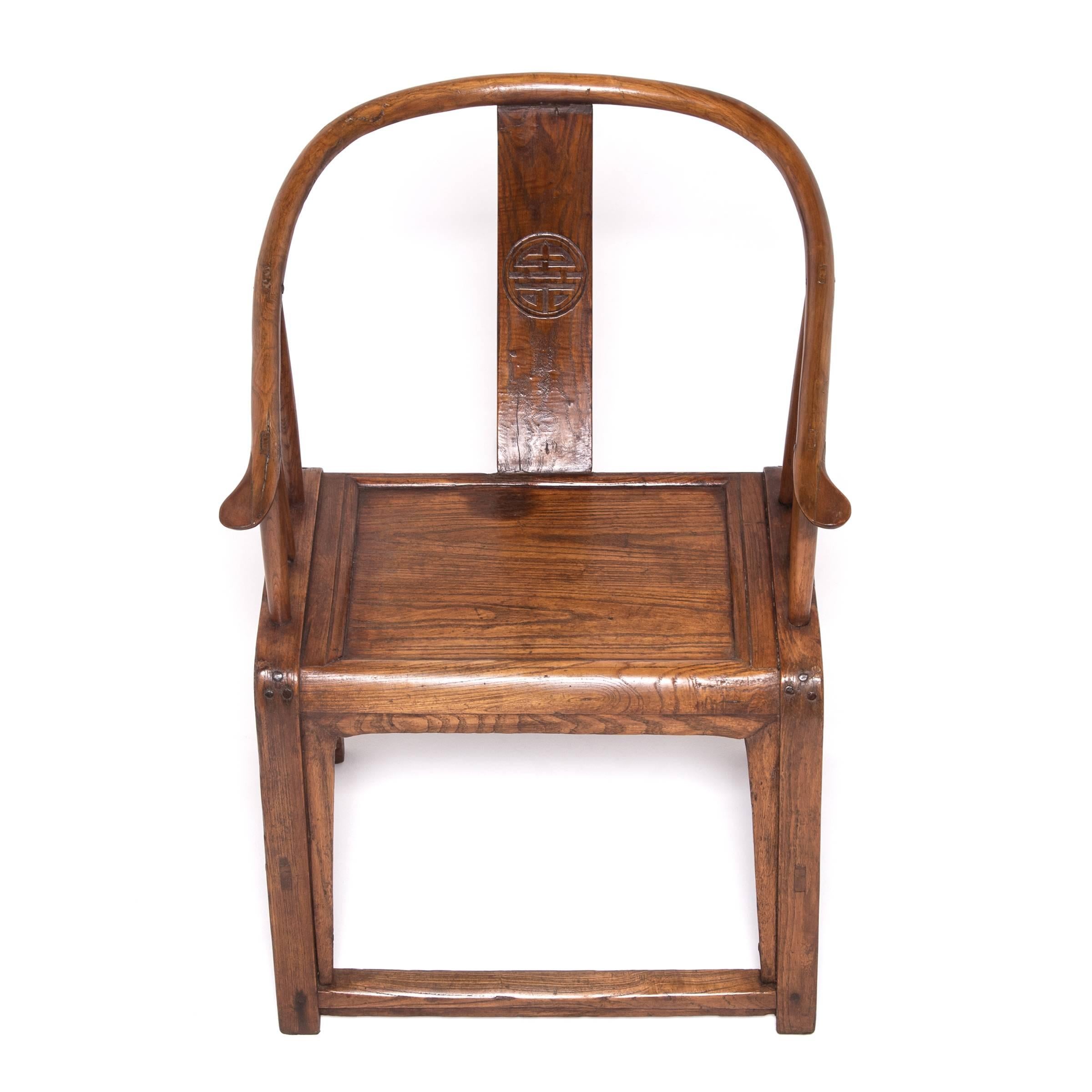 Silla china de respaldo redondeado, hacia 1850 en Bueno estado para la venta en Chicago, IL