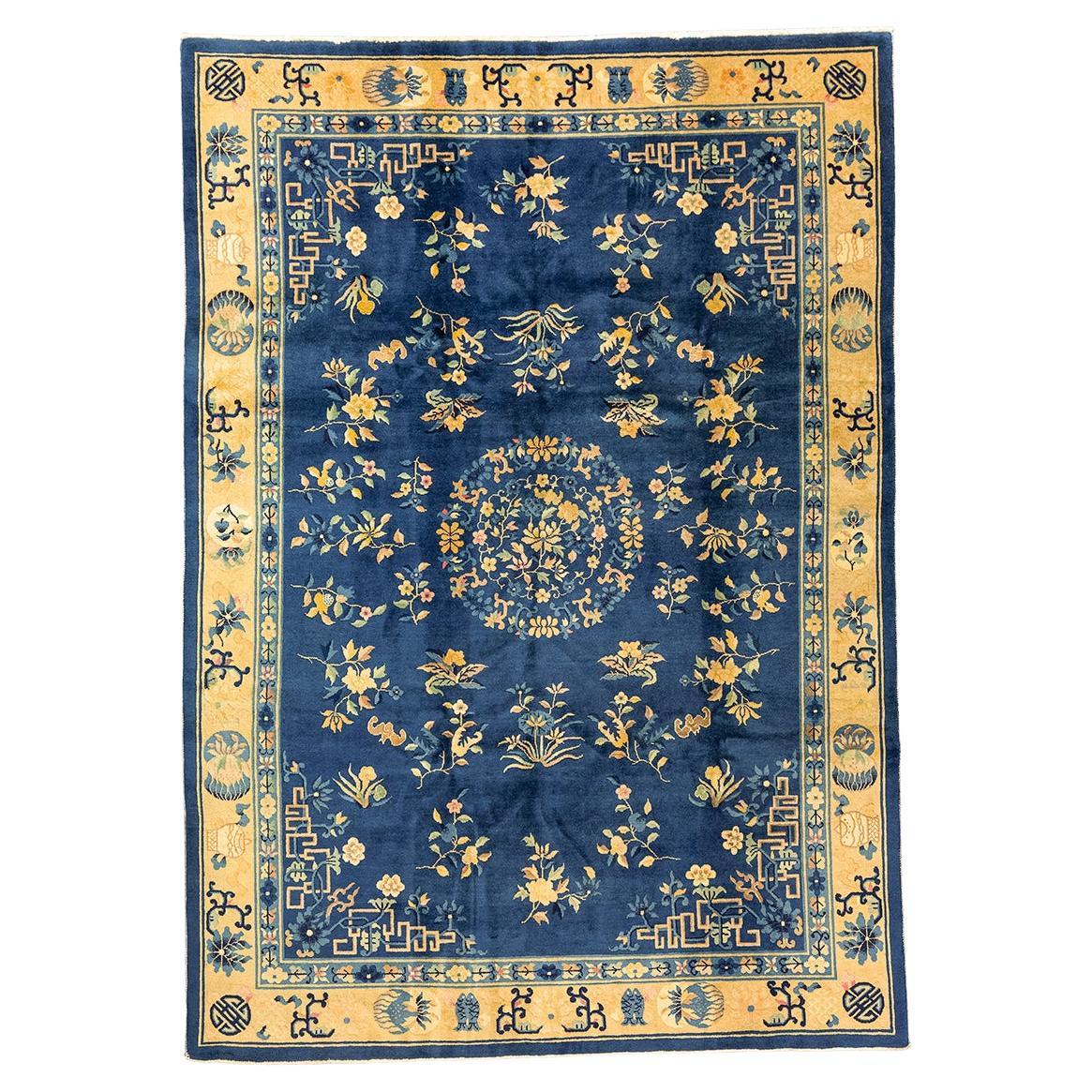 Chinese Rug Blue Peking