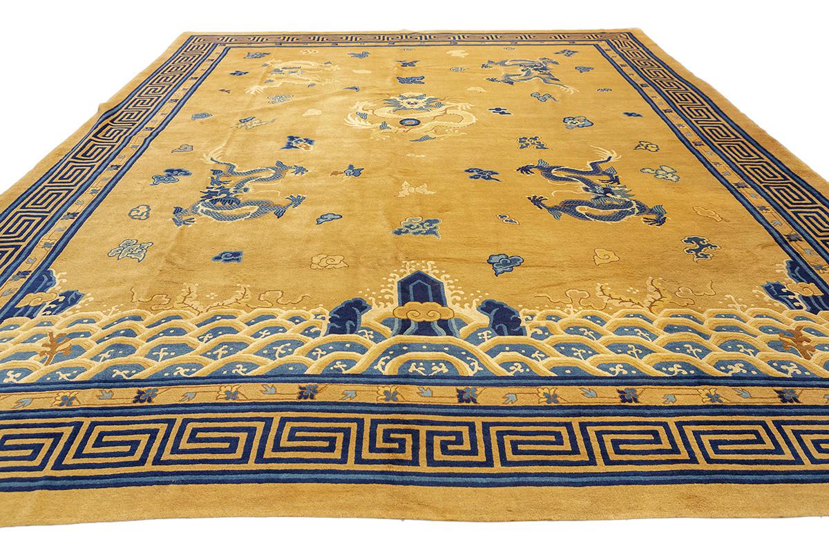 Alfombra China Ningxia 5 Dragones Chino en venta