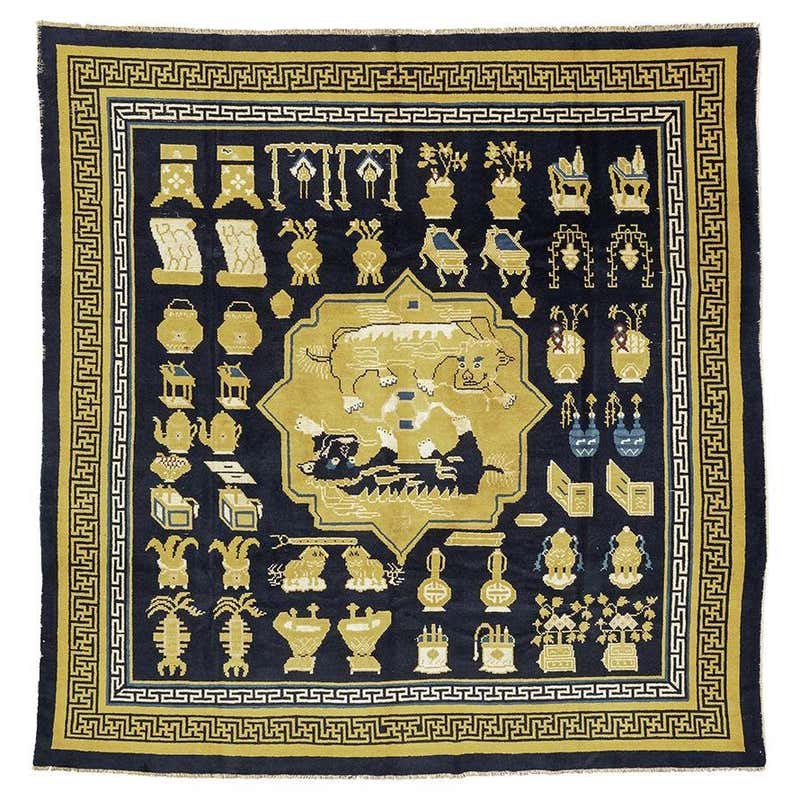 Antique Chinese, Ningxia Rug For Sale at 1stDibs | ningxia rugs