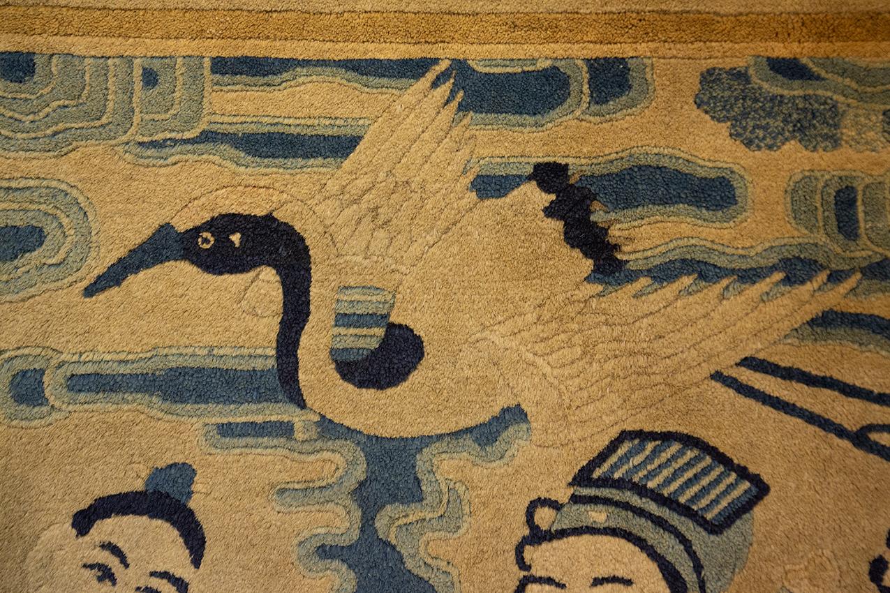 Chinese Rug Peking Nine Immortals Design For Sale 4