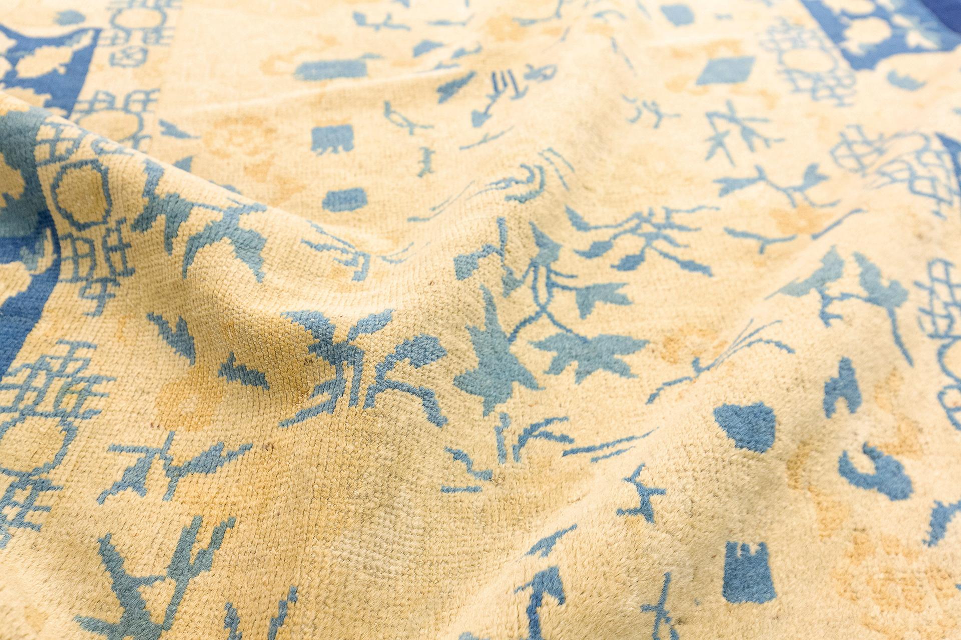 Laine Tapis chinois Pékin ovale en vente