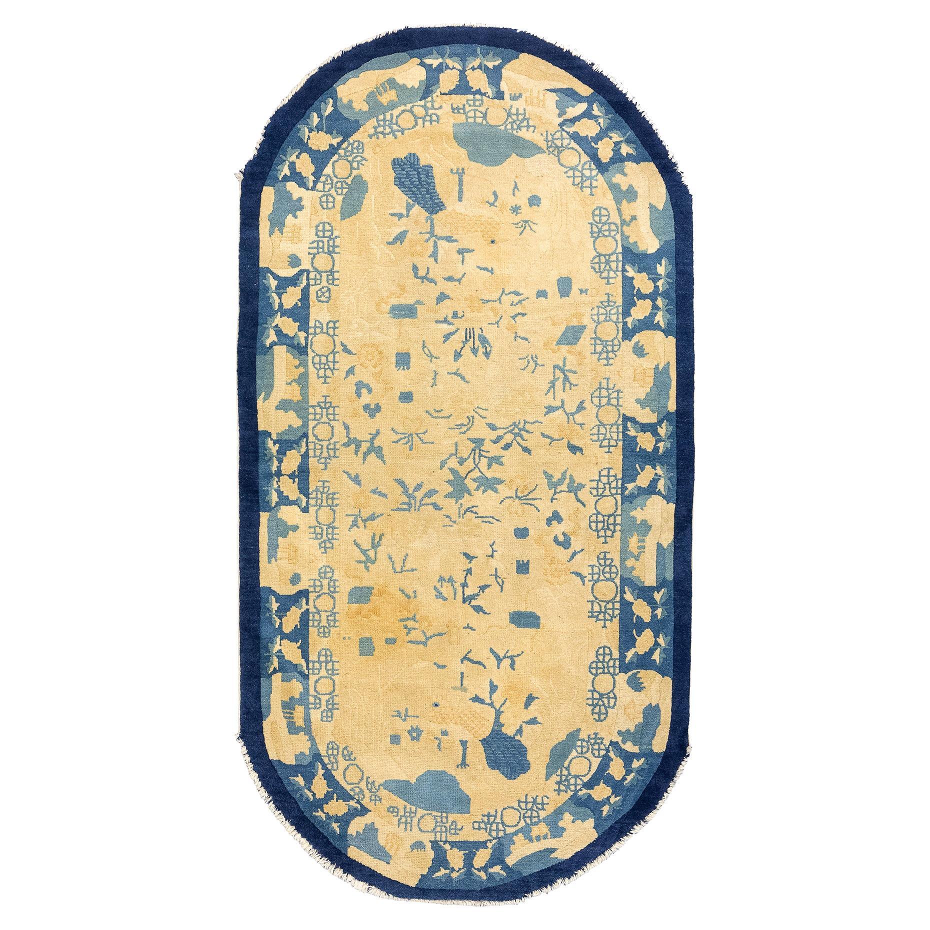 Chinese Rug Peking Oval