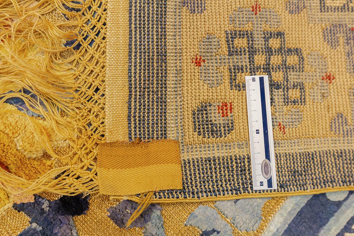 Alfombra china Seda y metal en venta 5