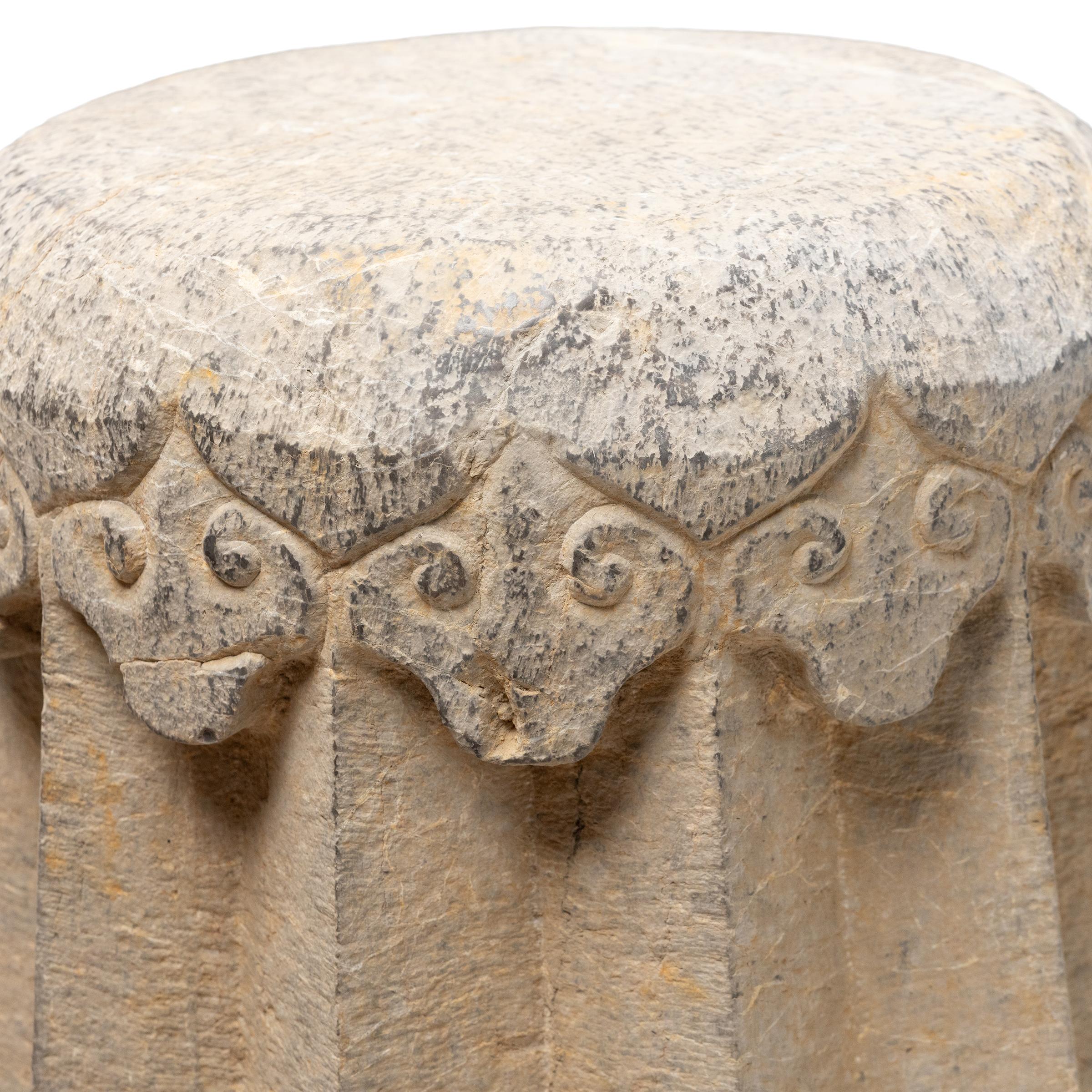 Exportation chinoise Tambour chinois en pierre de Ruyi en vente