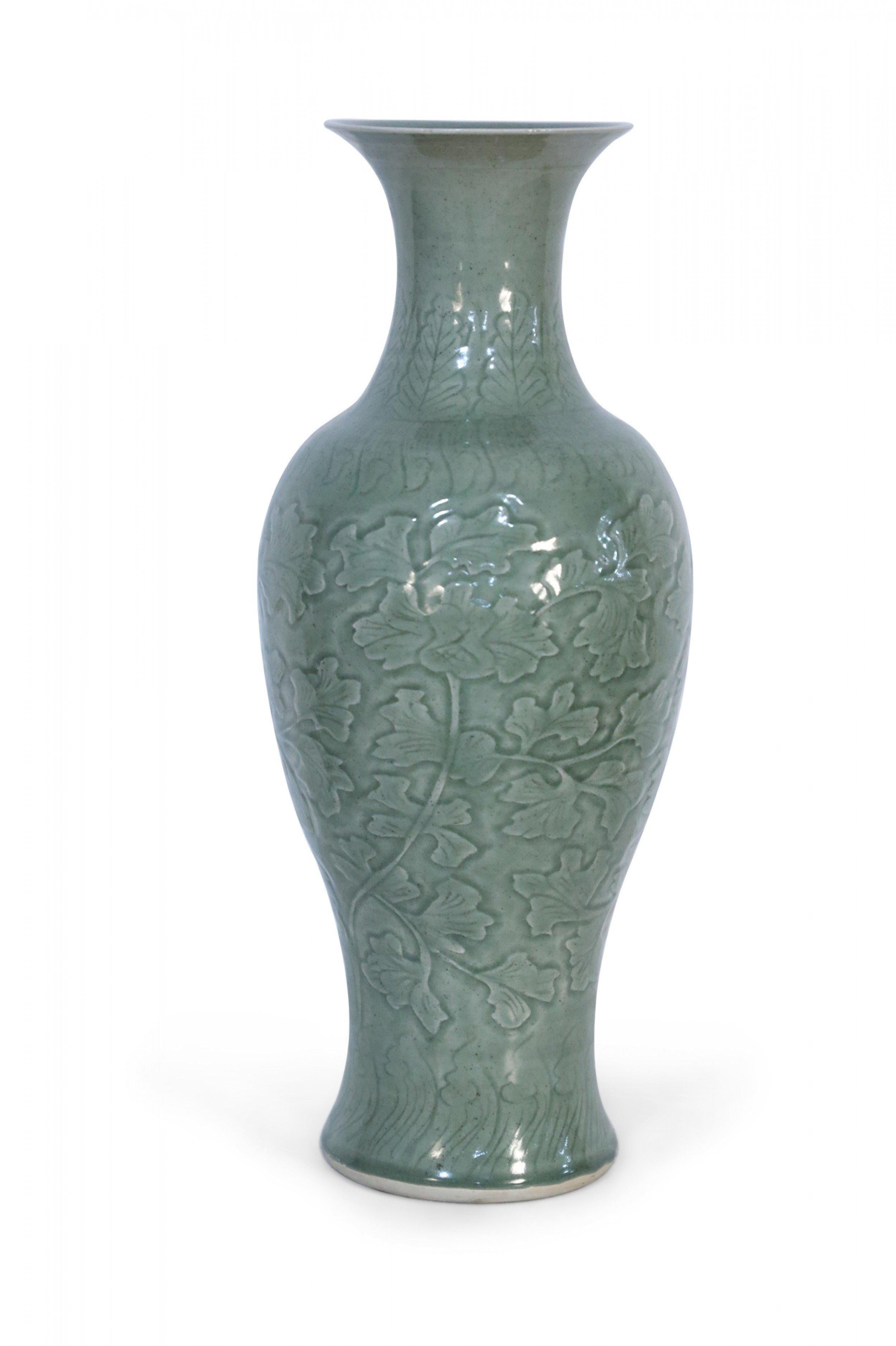 Chinese Sage and Tonal Motif Tall Porcelain Vase 2