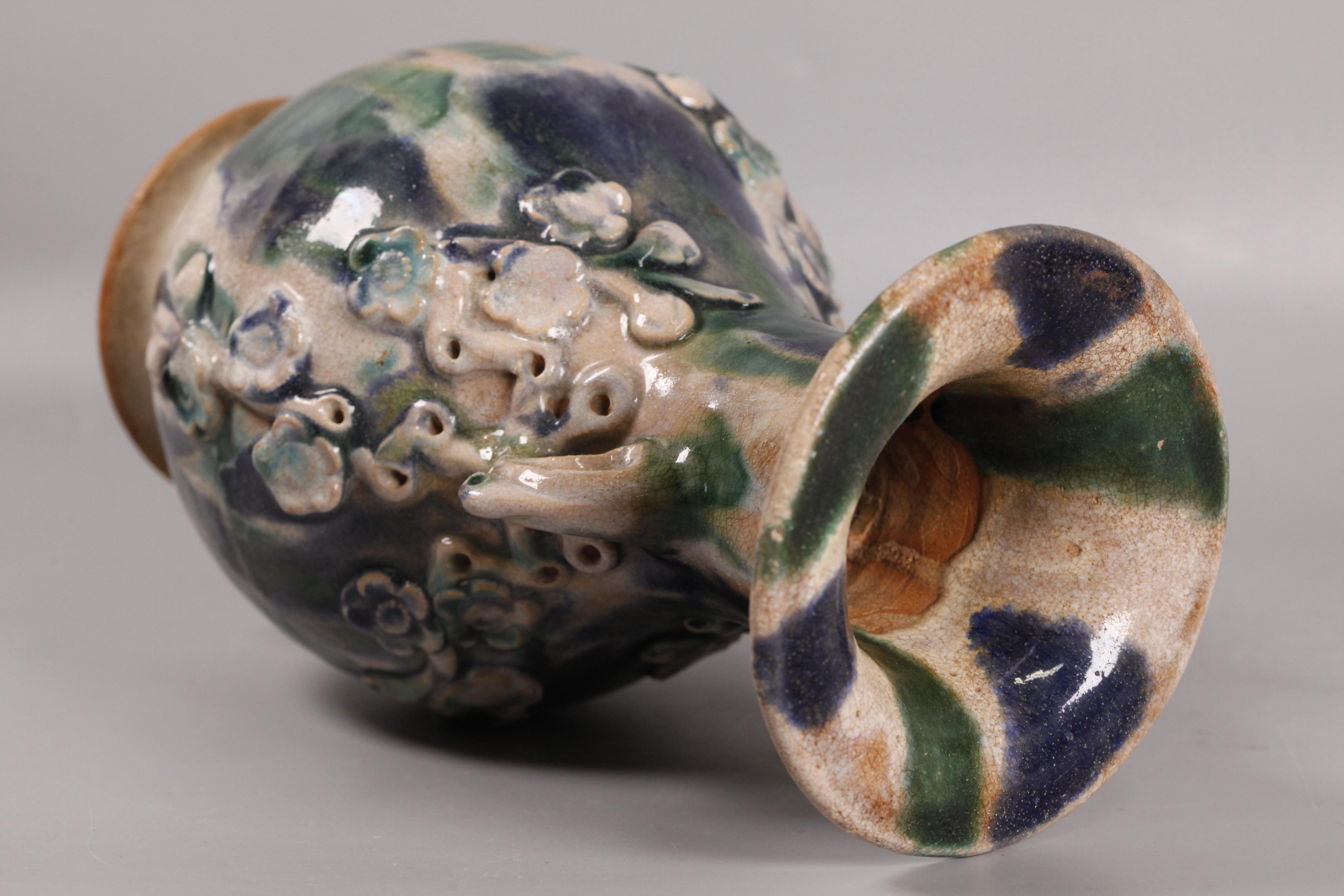 the base that is shown in the pictures is not included with this vase; 6in(D) x 6in(W) x 11in(H) are the dimensions of the vase without the base  