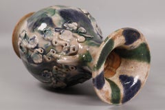 Chinese sancai ceramic vase, 19th c.