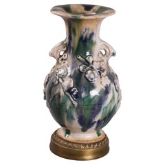 Chinese sancai ceramic vase, 19th c.
