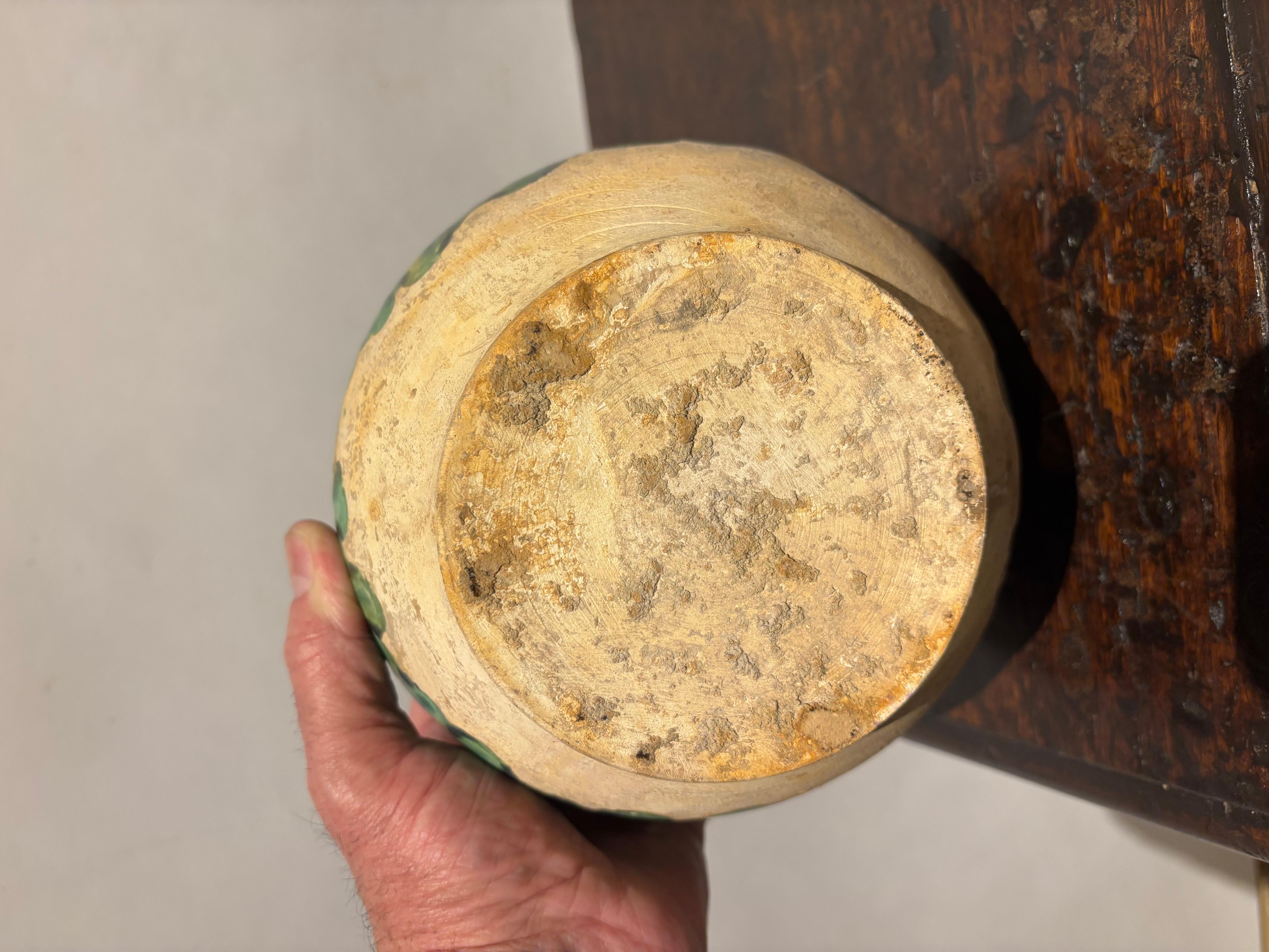 Chinese Tang Dynasty Style Sancai Glazed Ceramic Jar For Sale 8