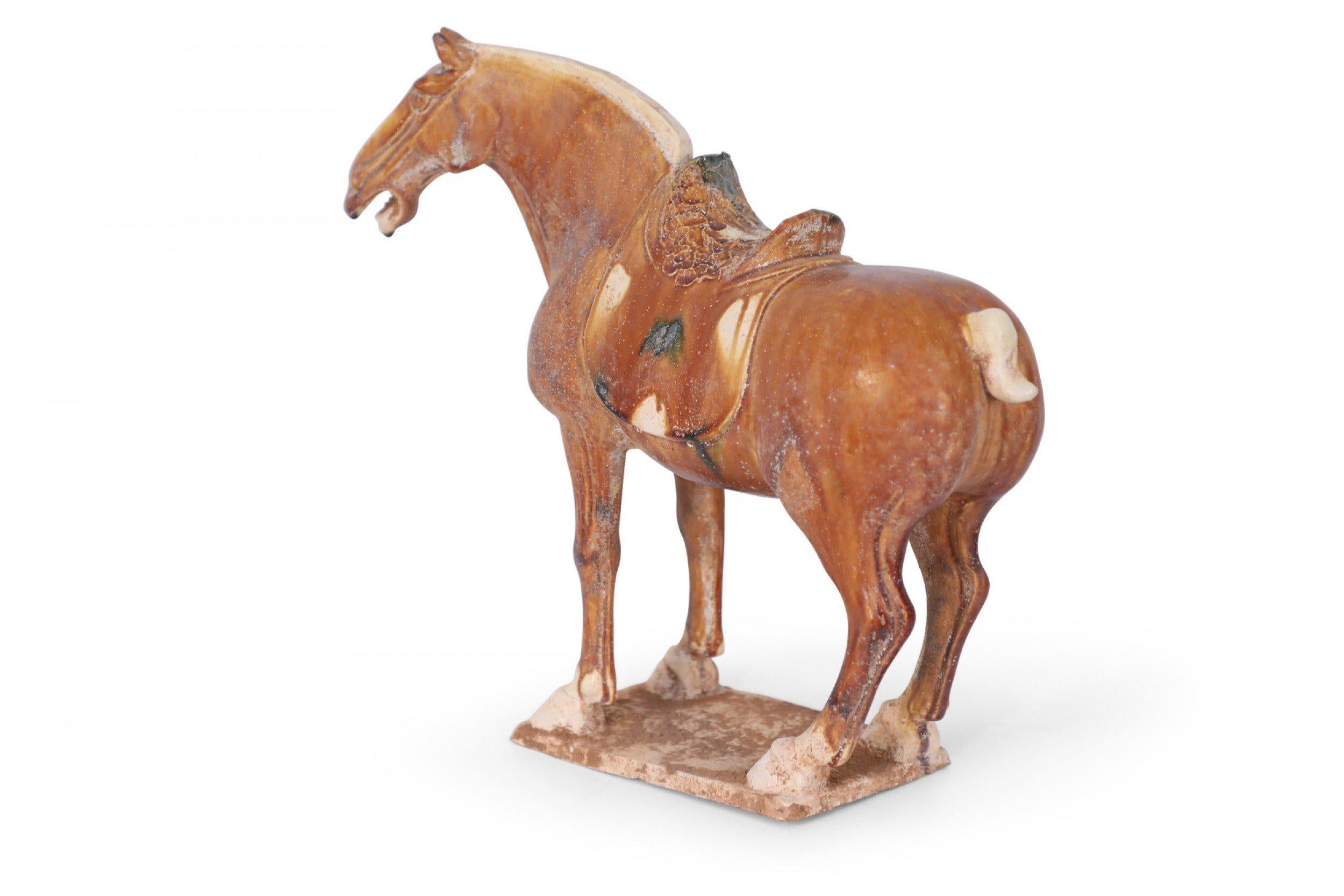 Chinese Export Chinese Sancai Glazed Tang Dynasty-Style Horse Figure For Sale