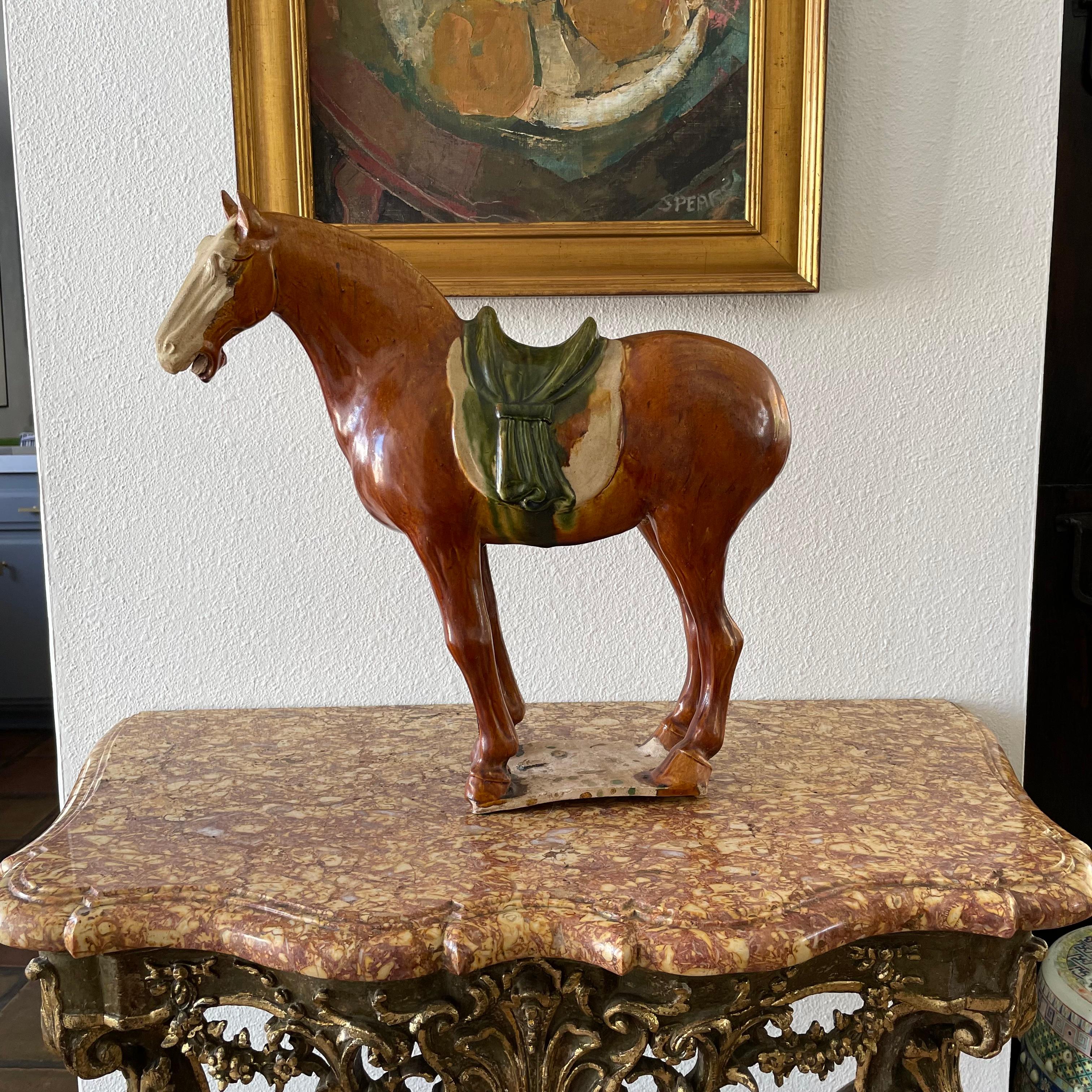Chinese Sancai Glazed Tang Horse For Sale 3