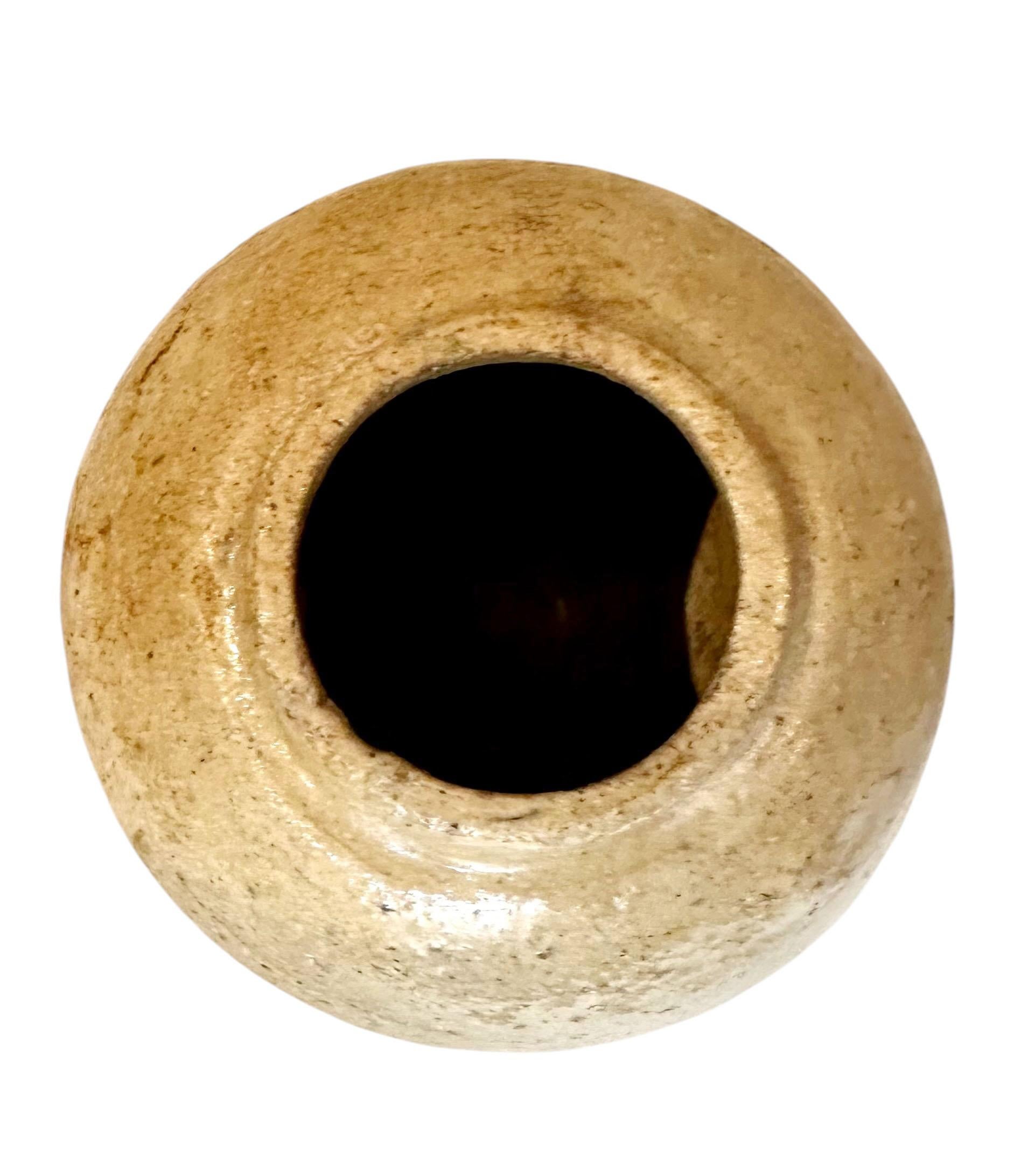 Chinese Sandstone Vase In Good Condition For Sale In Tampa, FL