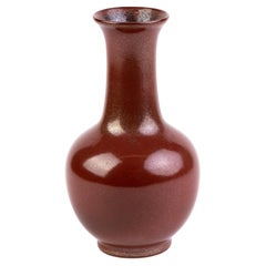Chinese Sang de Boeuf Bottle Baluster Vase