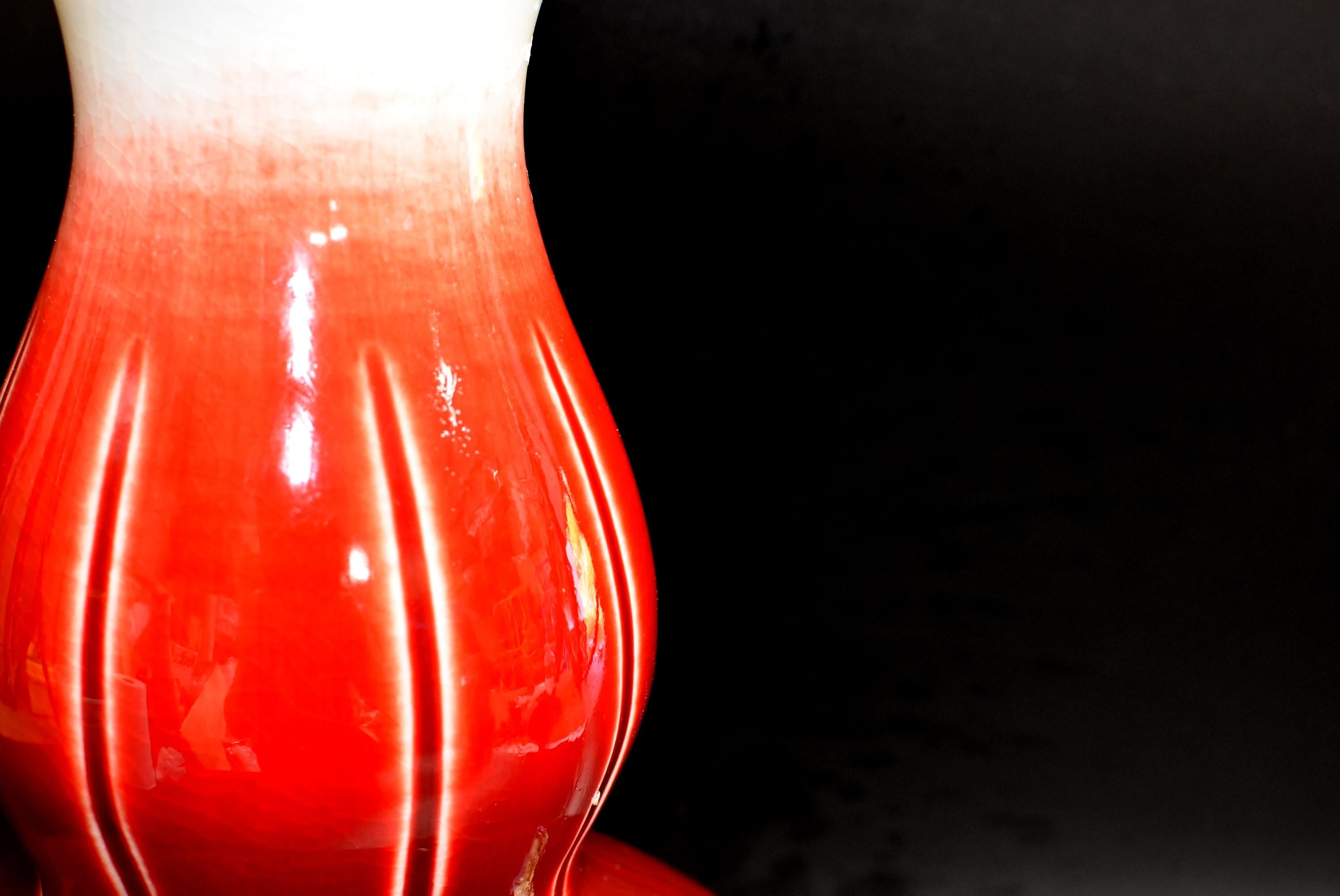 Vase chinois en porcelaine rouge sang de bœuf sang-de-bœuf en vente 3