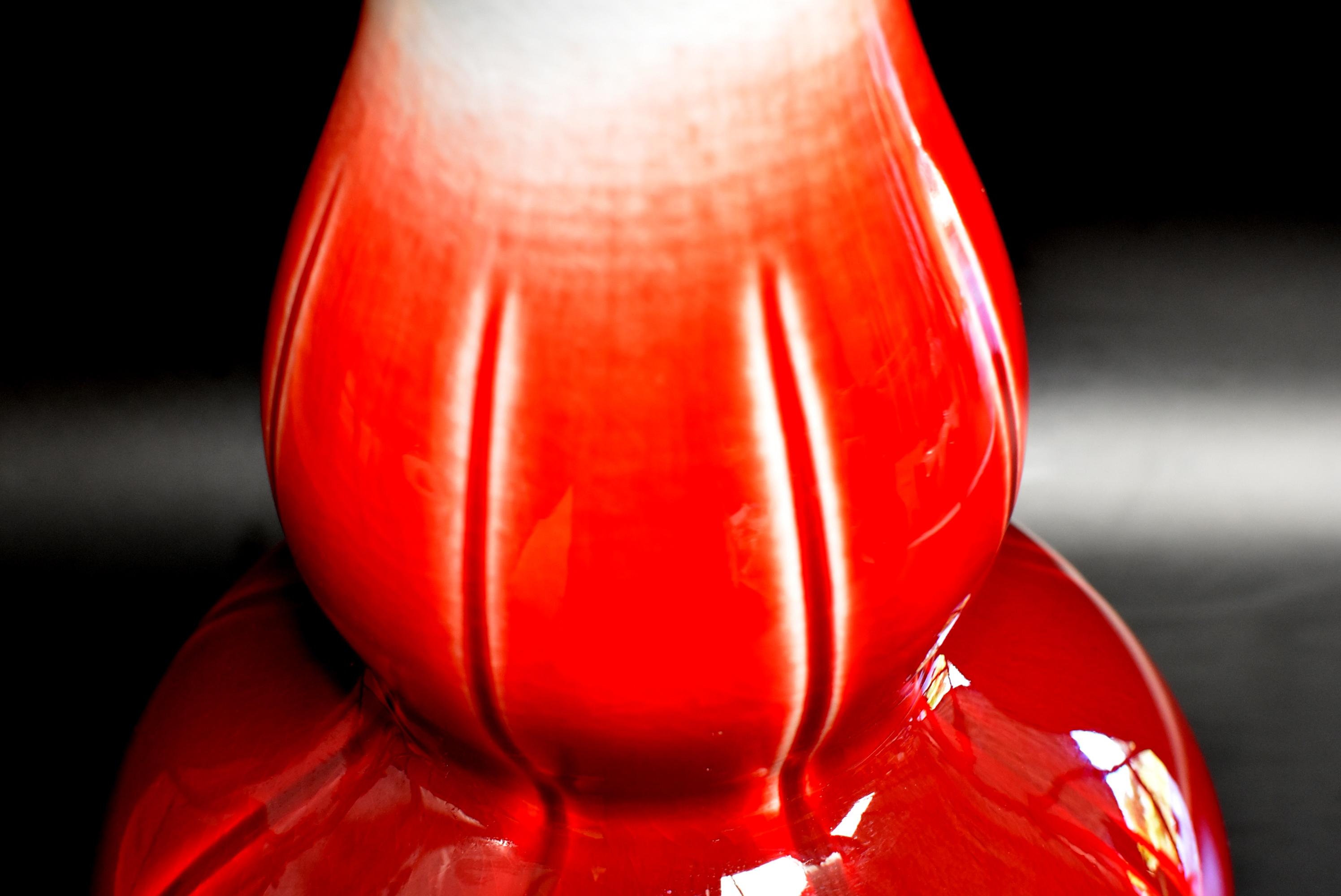 Vase chinois en porcelaine rouge sang de bœuf sang-de-bœuf en vente 7