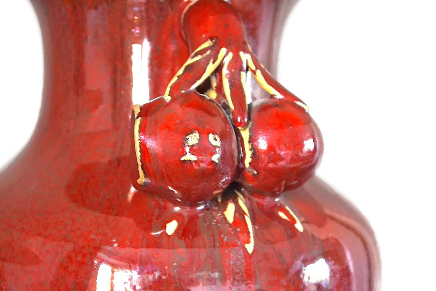 Chinoiserie Chinese Sang de Boeuf Table Lamps For Sale