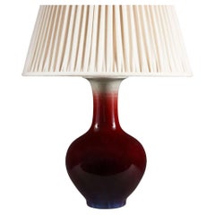 Vintage Chinese Sang De Boeuf Vase Mounted as a Table Lamp, 20th Century