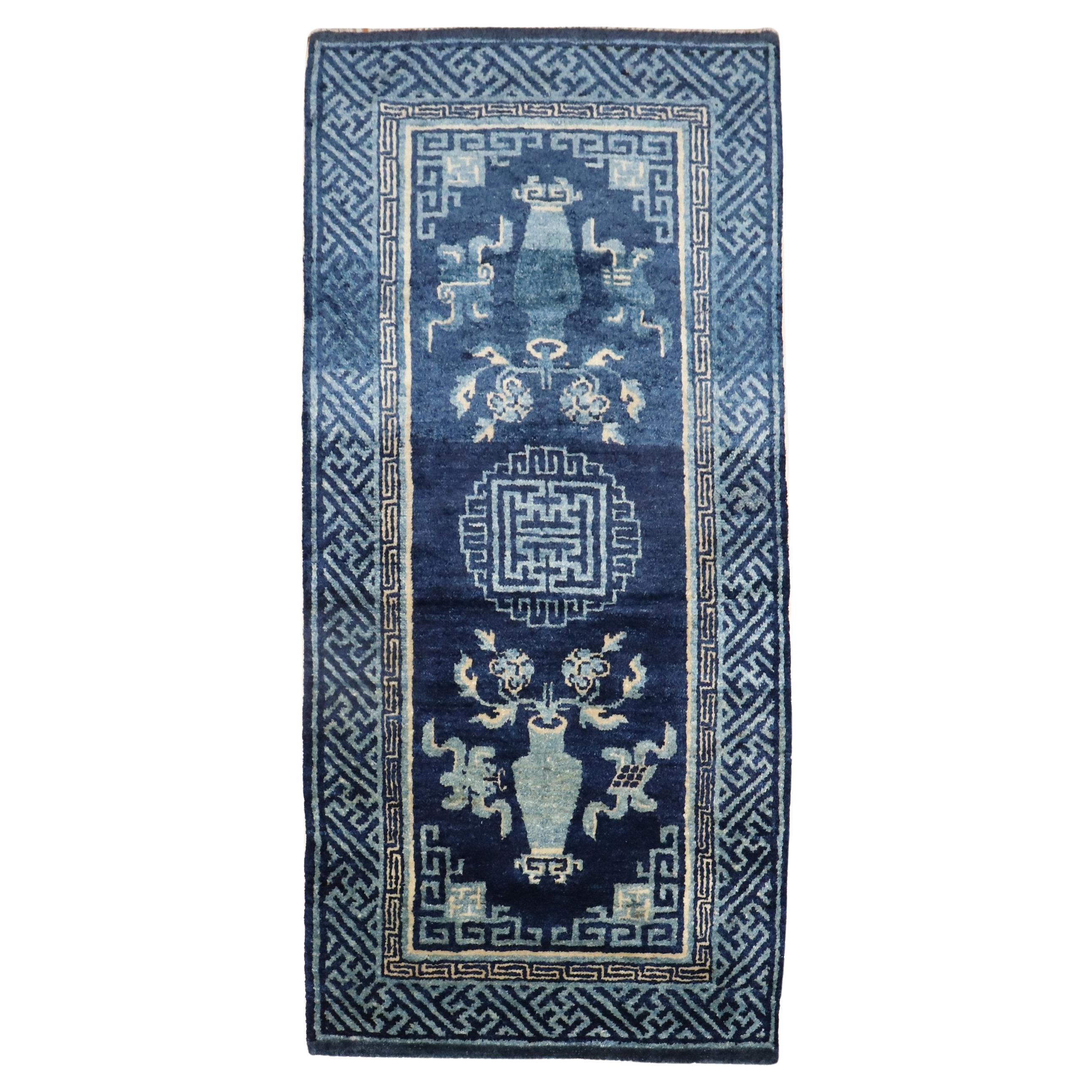 Chinese Scatter Size Early 20th Century Rug For Sale