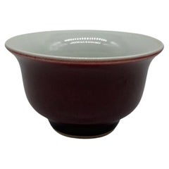 Chinese Scholar Object Oxblood Porcelain Bowl - Kangxi Mark