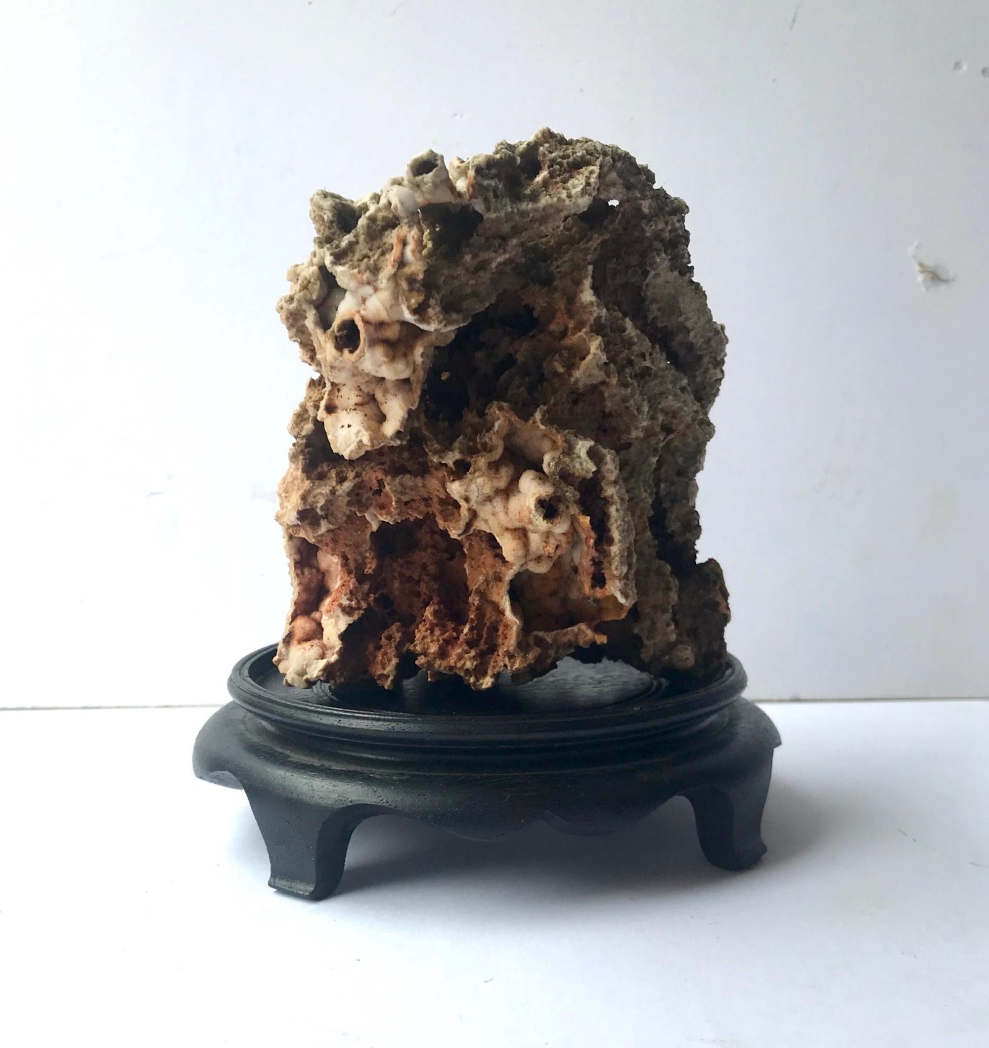 Chinese Scholar Rock Gongshi Meditation Stone Sculpture at 1stDibs