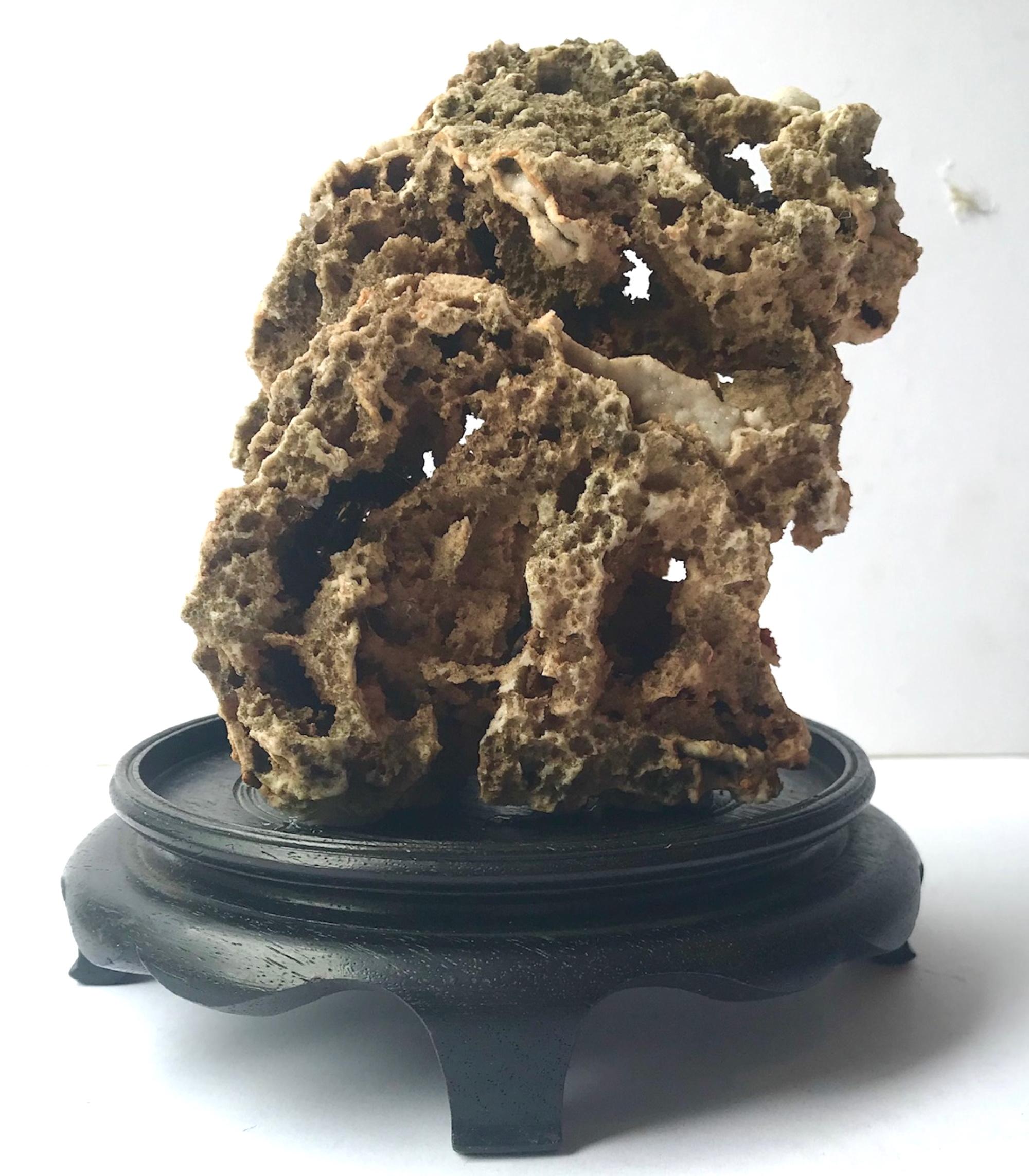 Chinese Scholar Rock Gongshi Meditation Stone Sculpture at 1stDibs