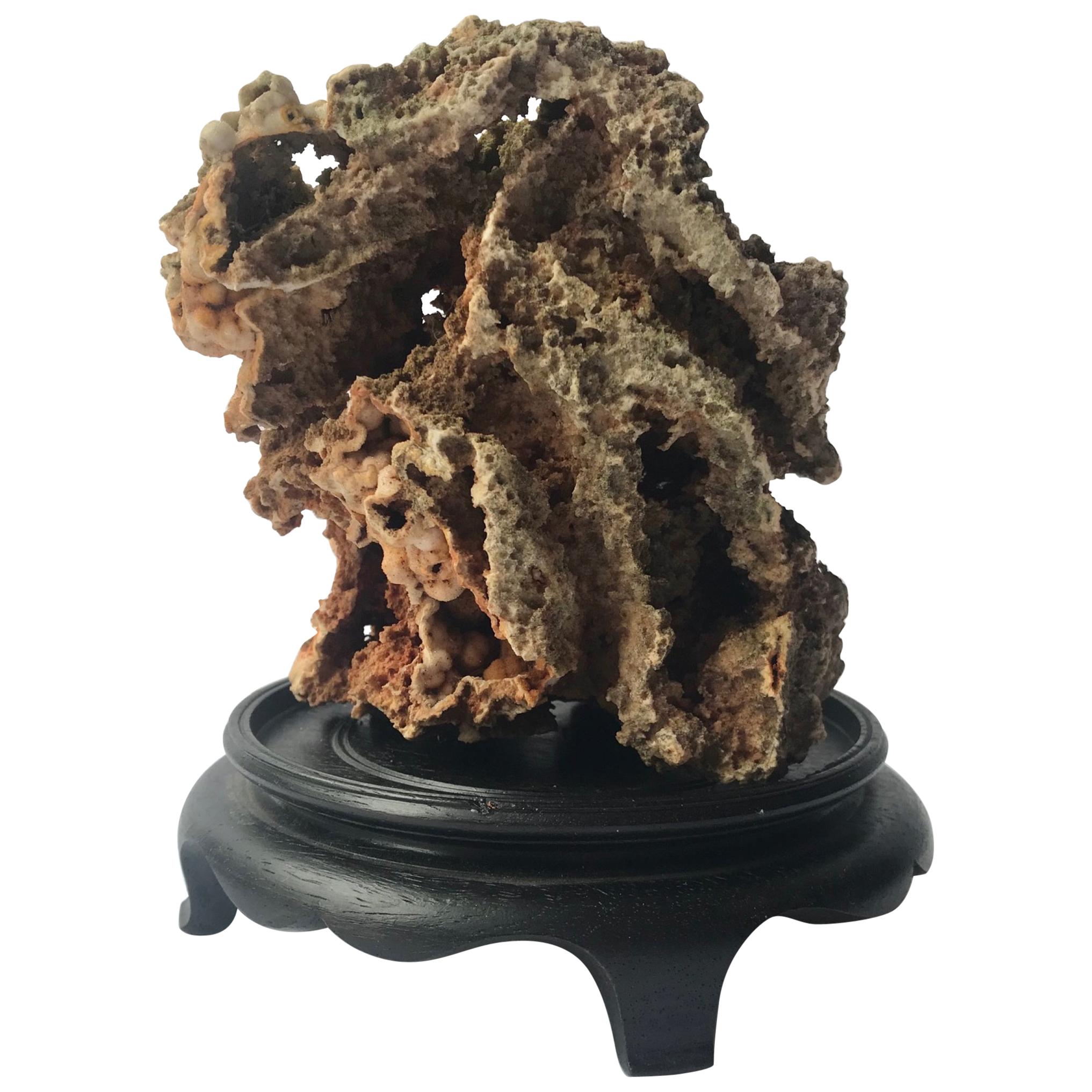 Chinese Scholar Rock Gongshi Meditation Stone Sculpture at 1stDibs