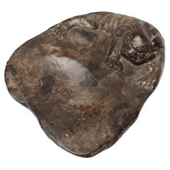 Chinese Scholar's Inkstone with Fu Lion Protector