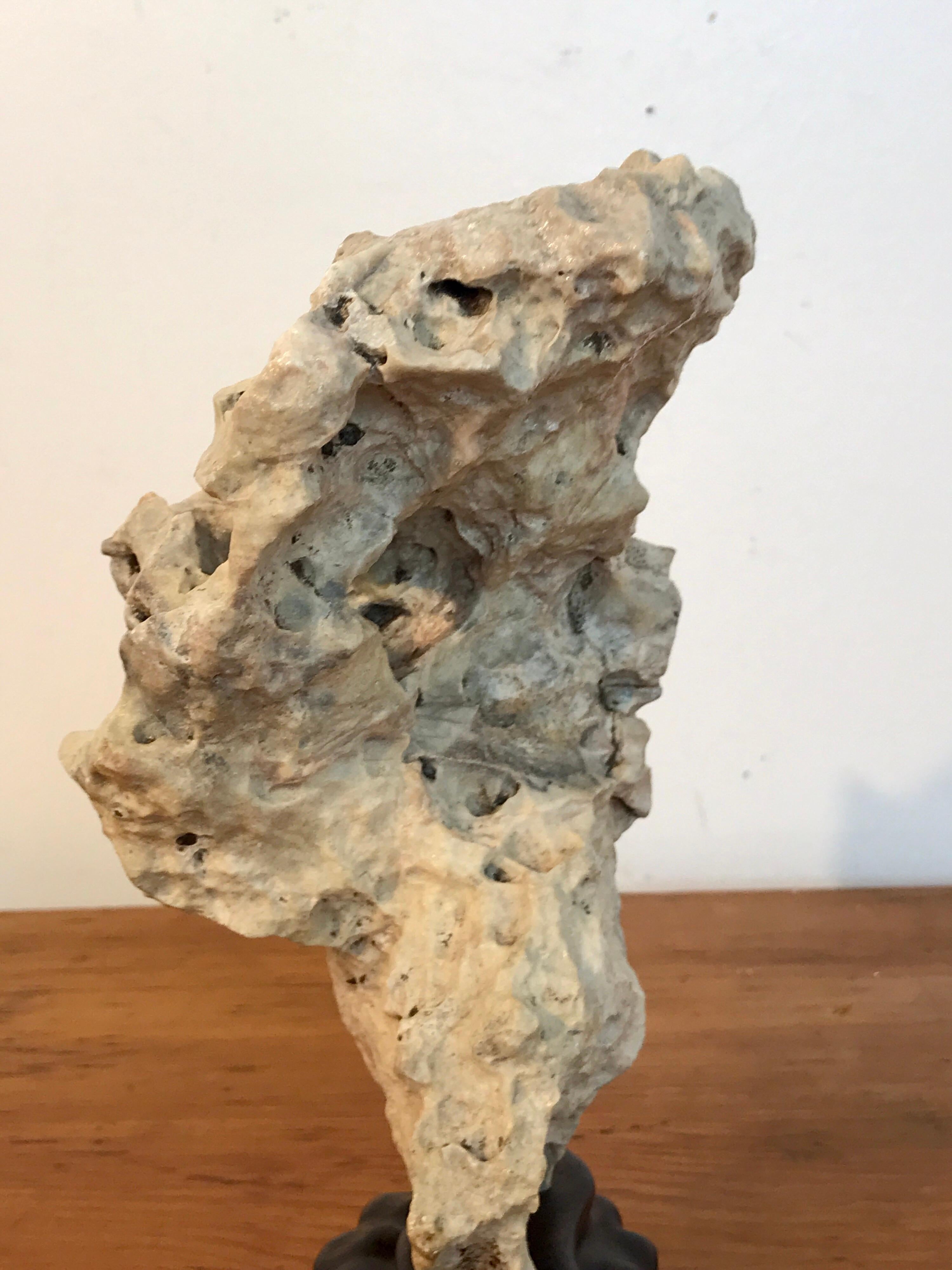 Limestone Chinese Scholar's Rock, of Taihu Stone
