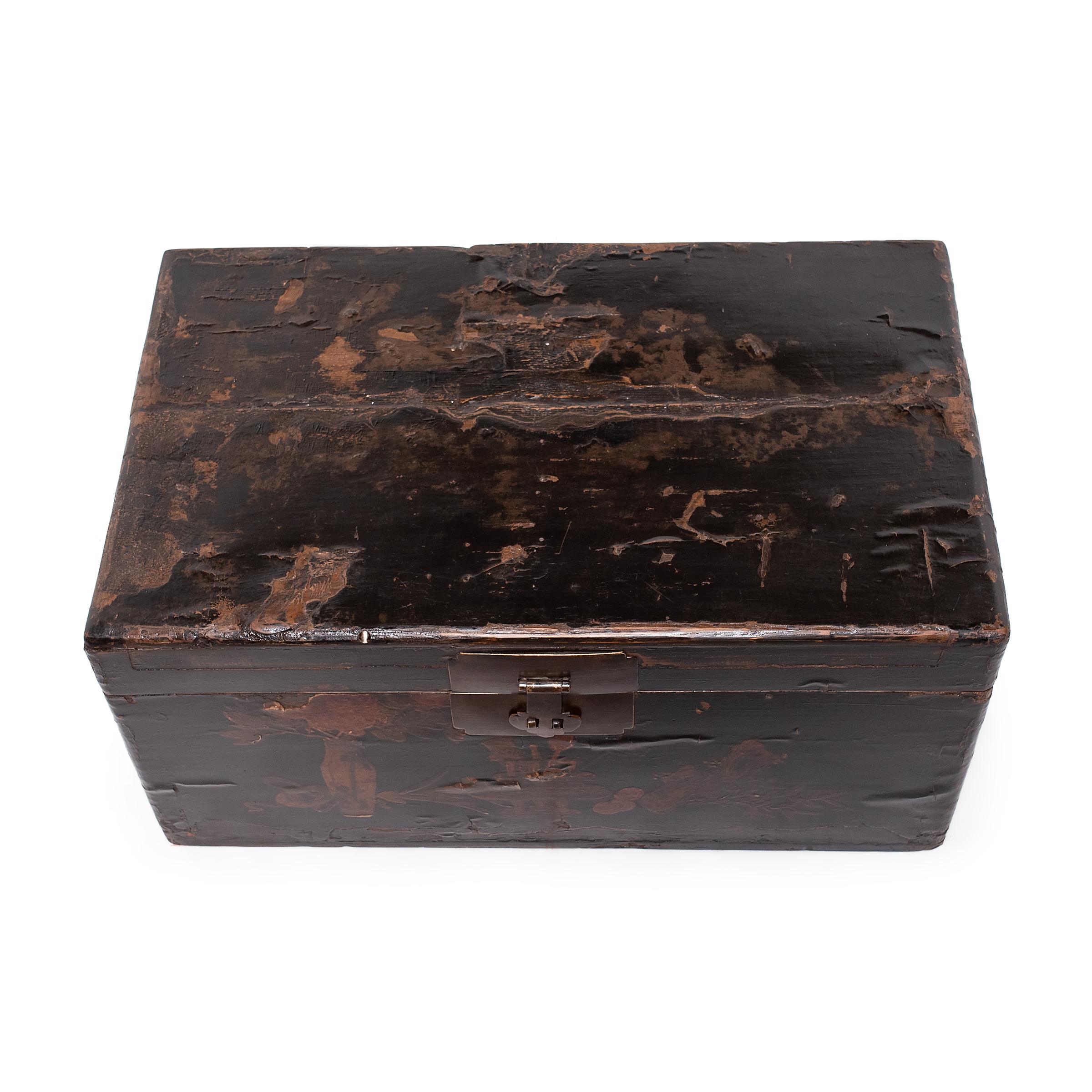 Lacquered Chinese Scholar's Studio Trunk, c. 1900