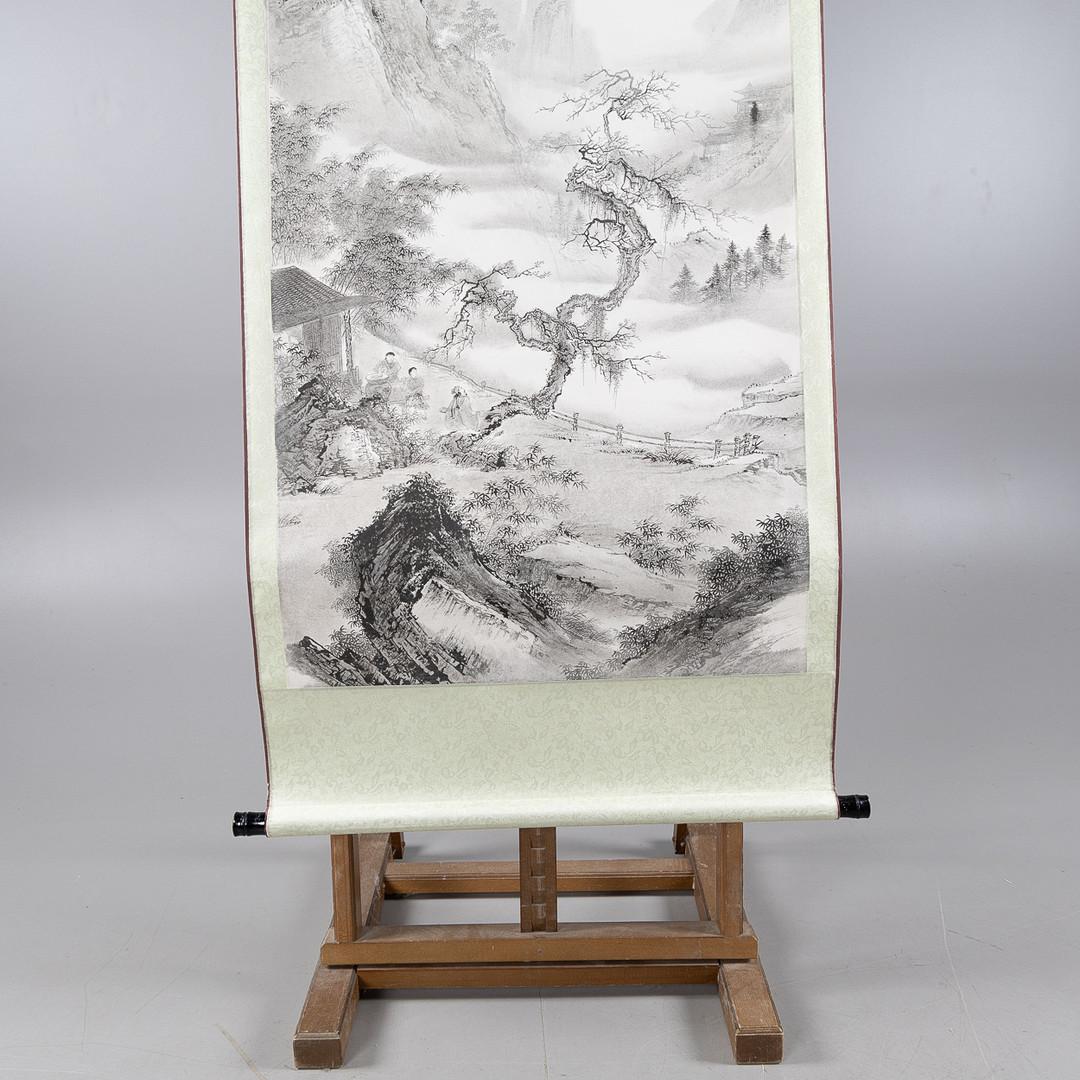 Chinese Scroll Painting Of A Landscape For Sale 2