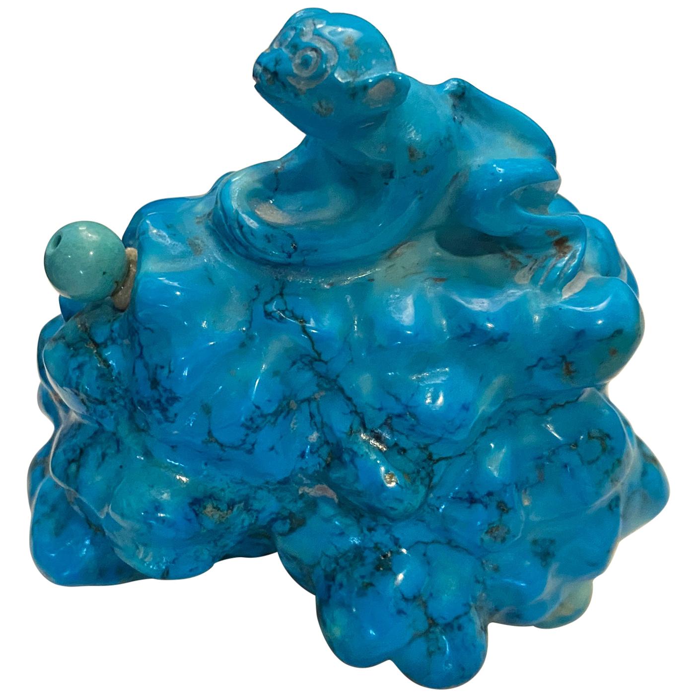 Chinese Semi-Precious Turquoise Snuff Bottle