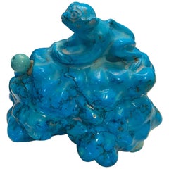 Chinese Semi-Precious Turquoise Snuff Bottle