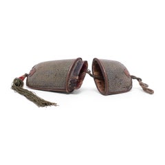 Étui à lunettes chinois en galuchat avec glands, vers 1900