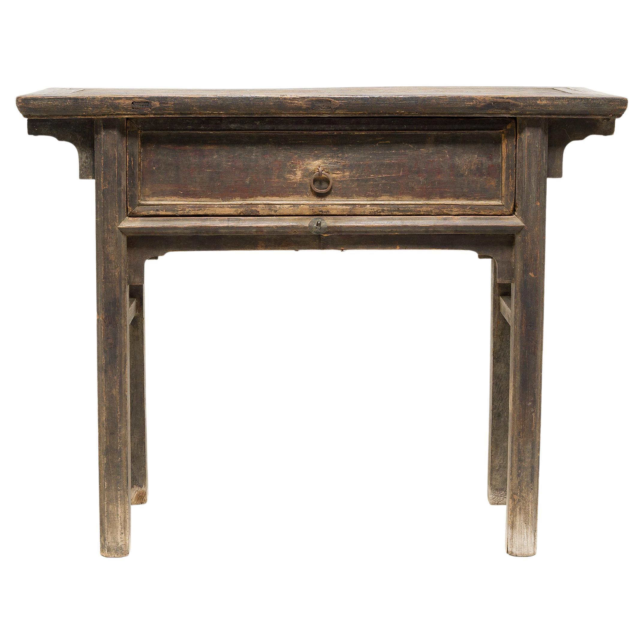 Table d'offrande chinoise peu profonde, vers 1800