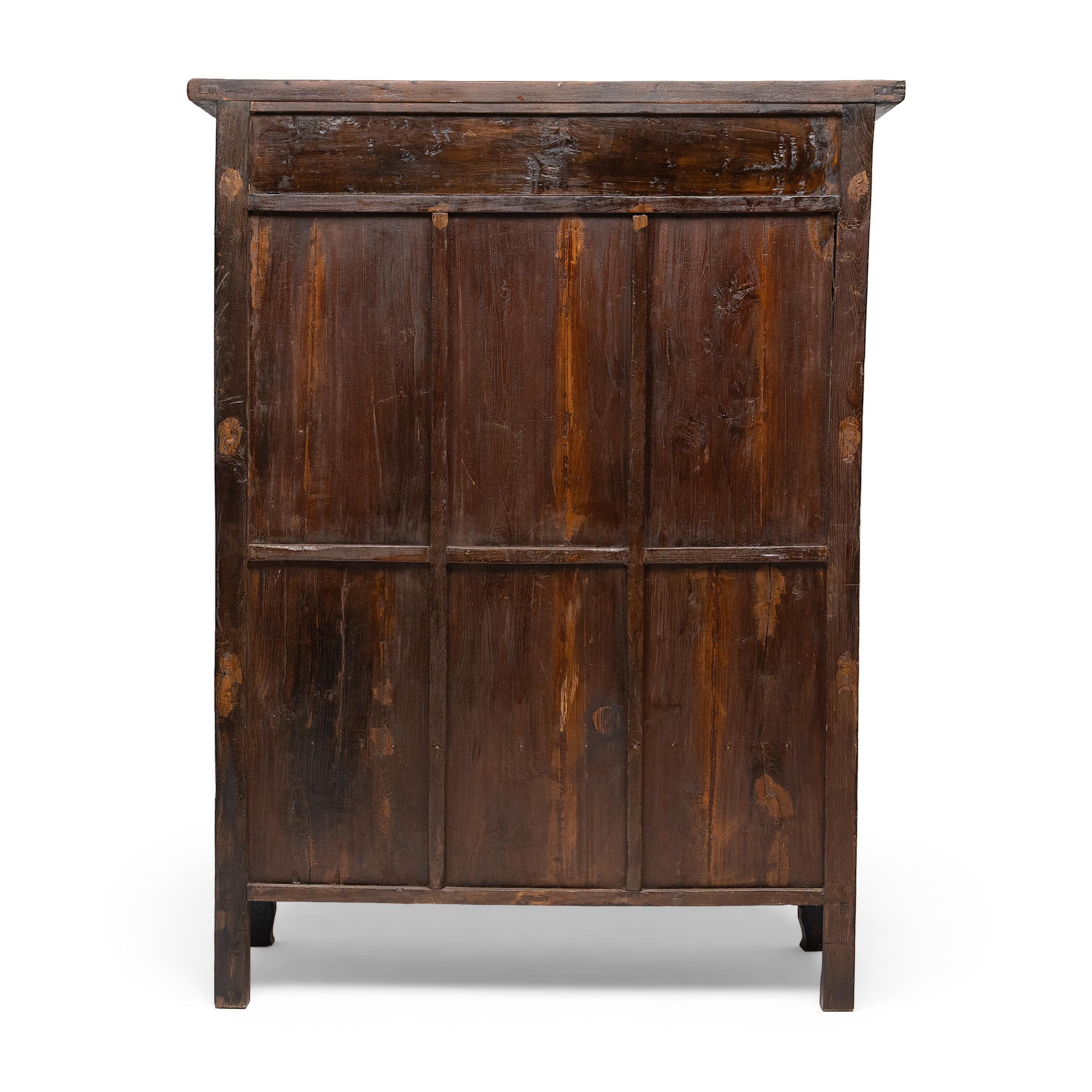 19th Century Chinese Shanxi Paneled Cabinet, c. 1850 For Sale
